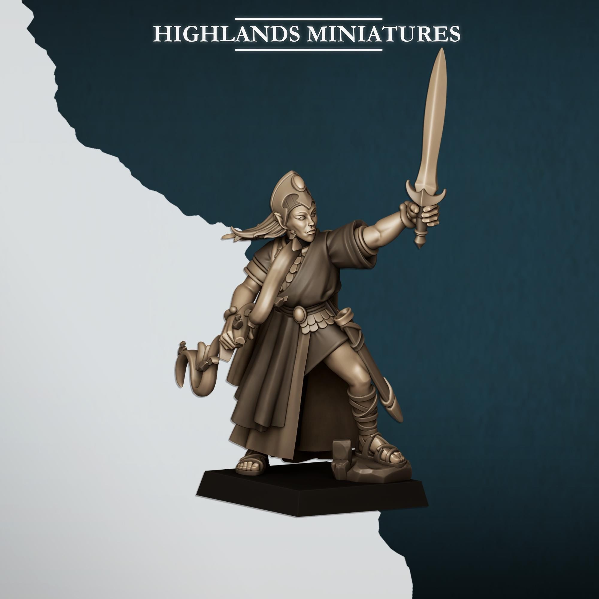 Aegean Maids with Bows - in 12k- by Highlands Miniatures