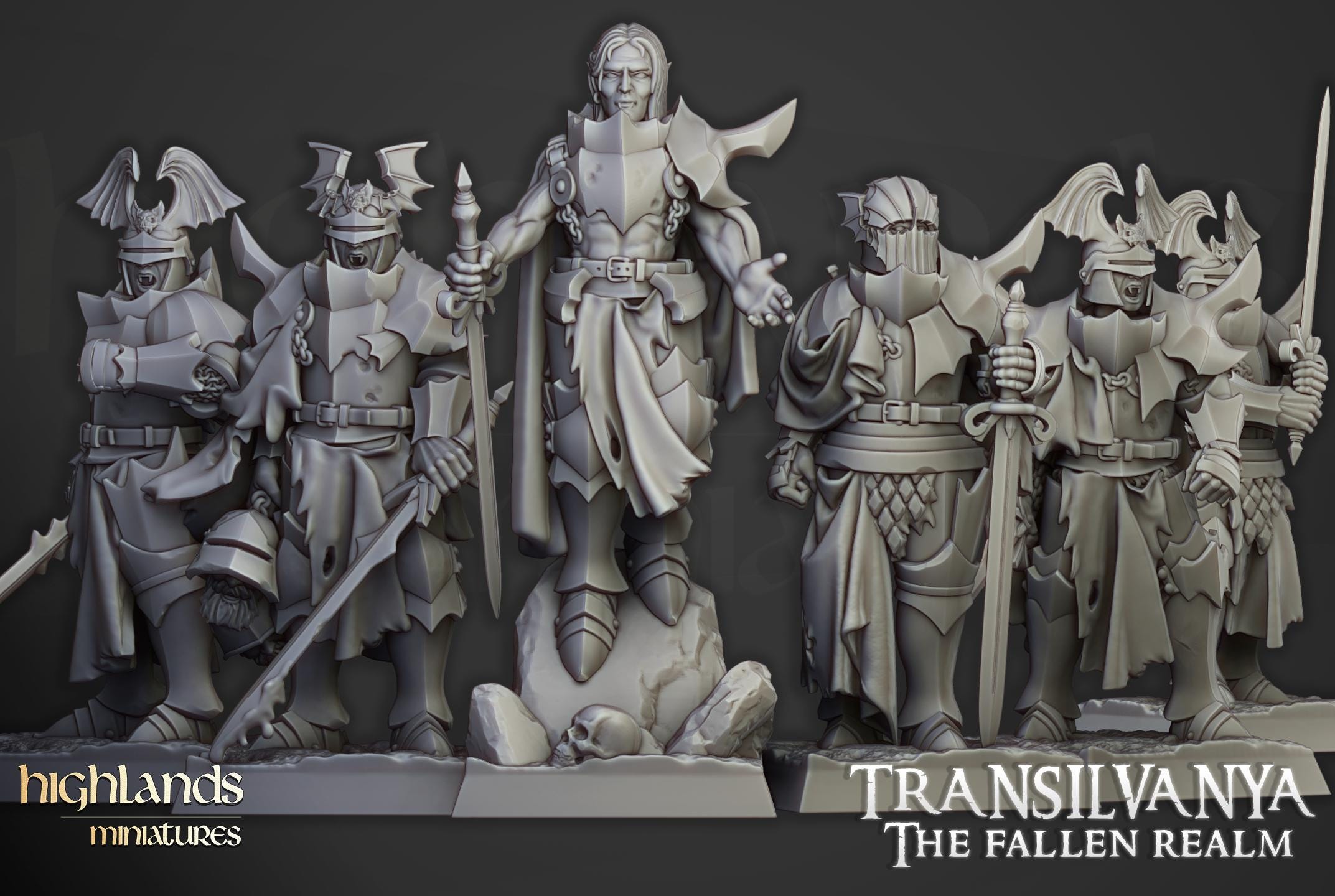 Vampire Neophytes - 10 models - in 12k- by Highlands Miniatures