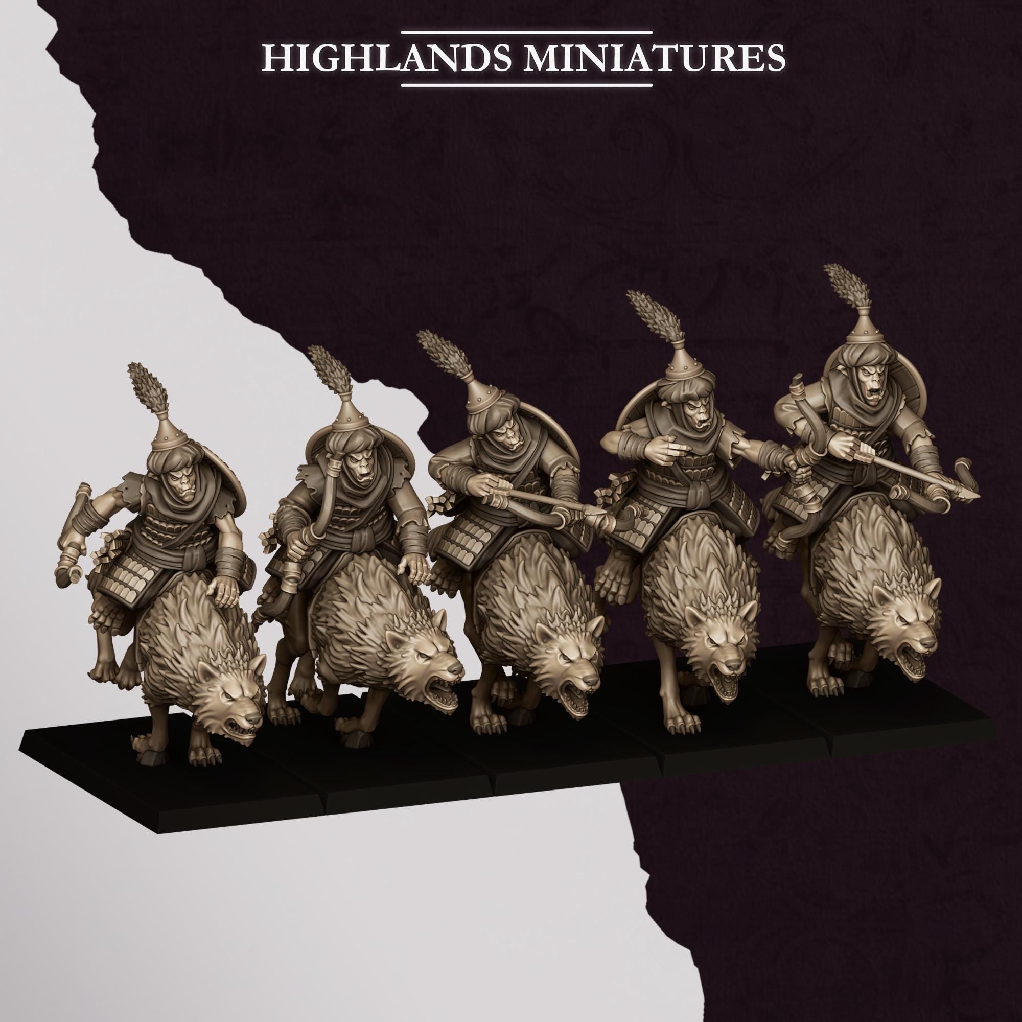 Hobgoblin Riders - in 12k by Highlands Miniatures