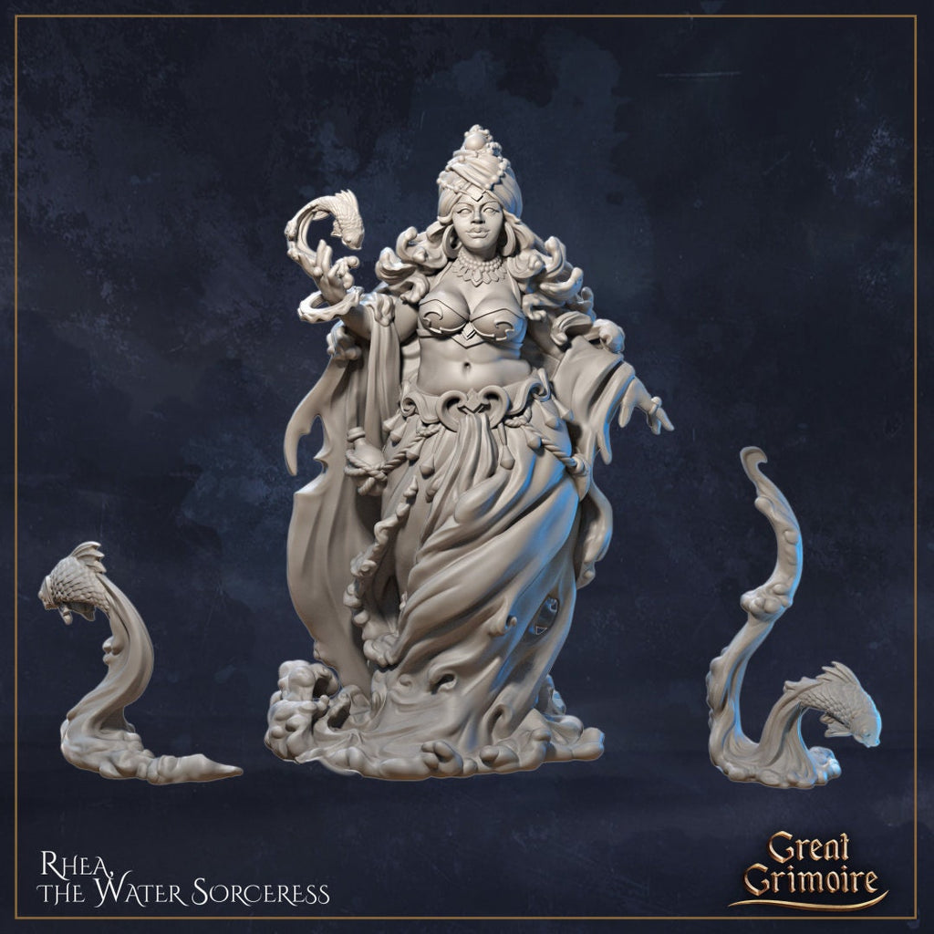 Rhea the Water Sorceress - in 12k - by Great Grimoire