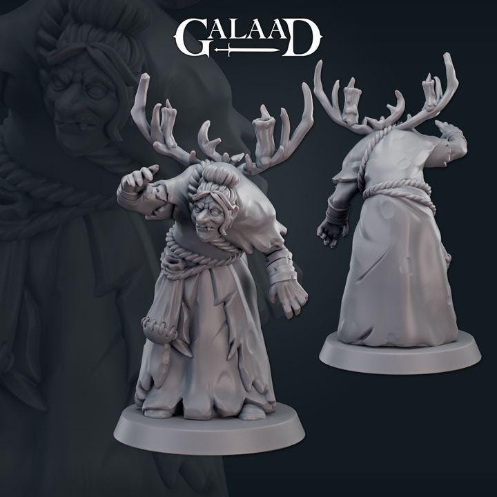 Witches and Monsters - 8 models - 12k - galaad
