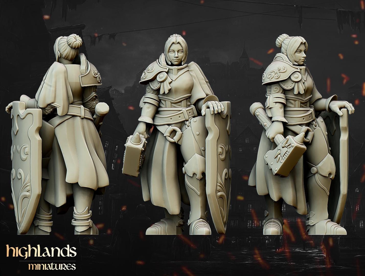 Warriors of the Lady Core Unit - in 12k- by Highlands Miniatures