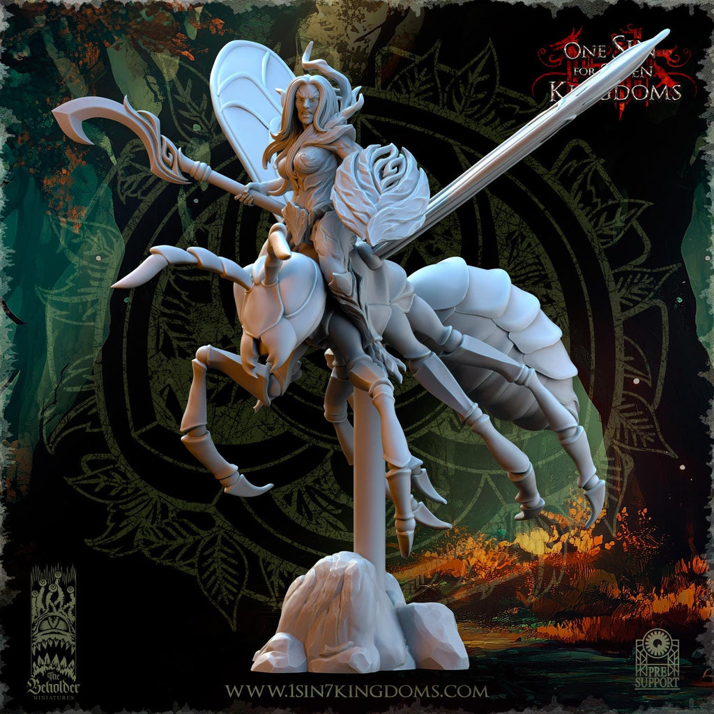 Evergreen Elves Spirits of the Forest Riders- in 12k- by Beholder TheBeholderMiniatures