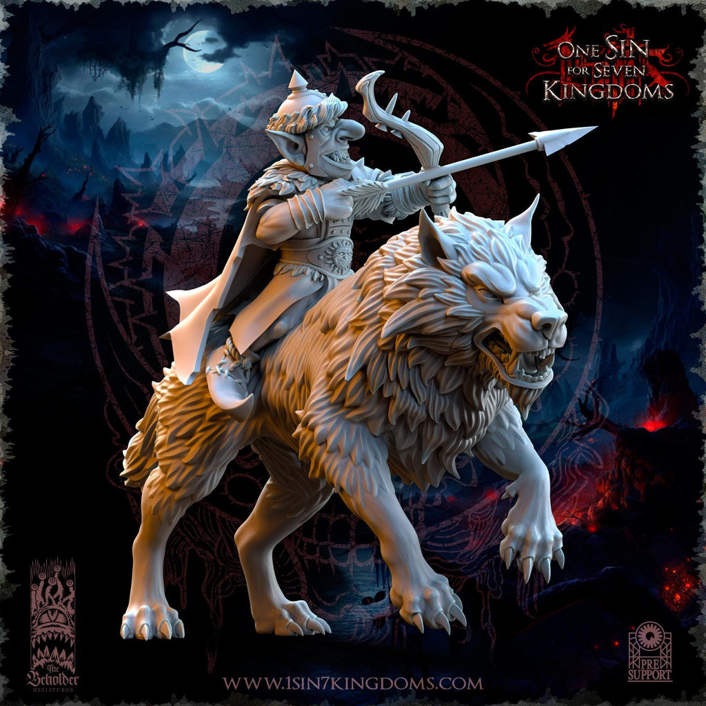The Black Horde Goblins Desert Riders Archers - 5 Models -  in 12k by TheBeholderMiniatures