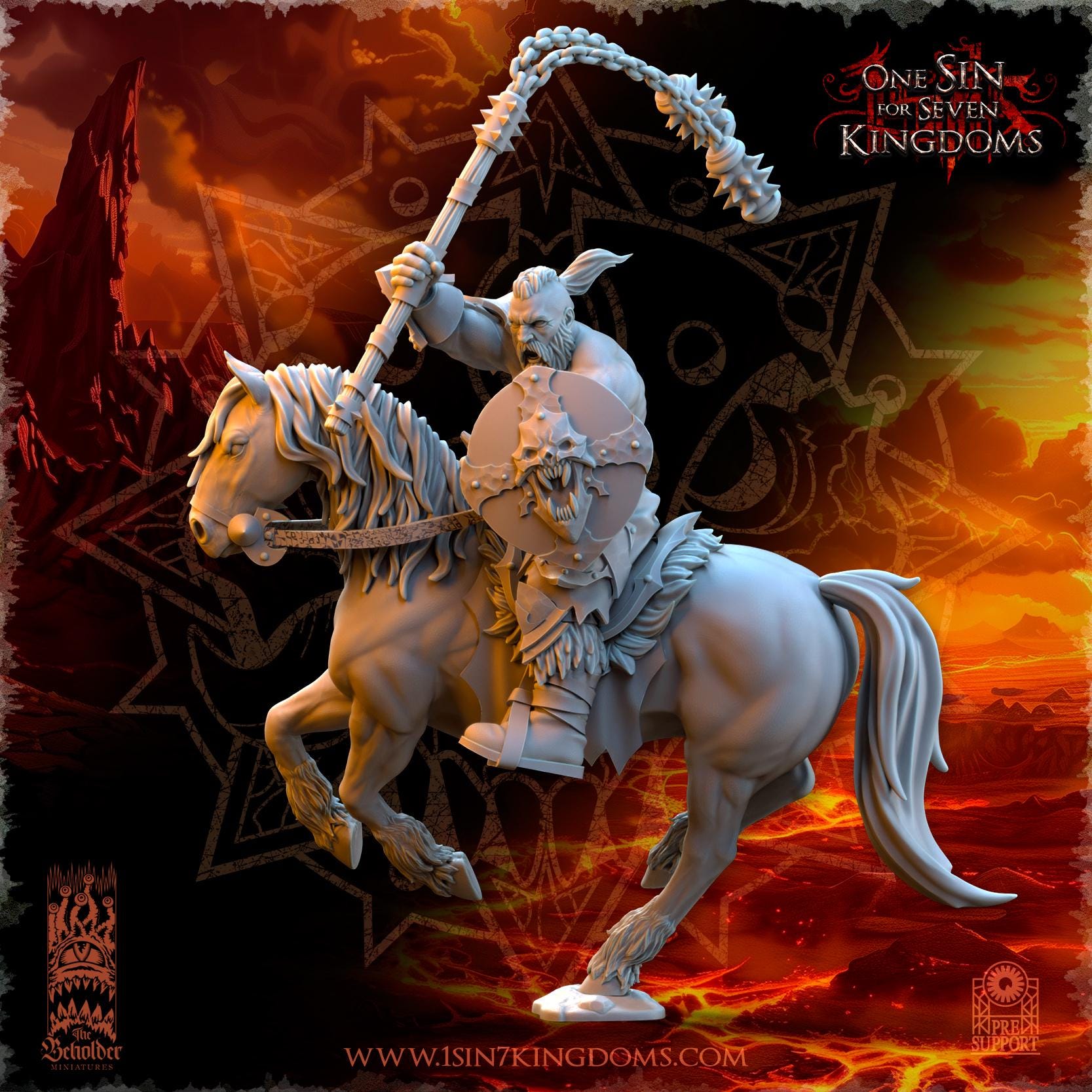 Realms of Mayhem Barbarian Riders - in 12k- by TheBeholderMiniatures