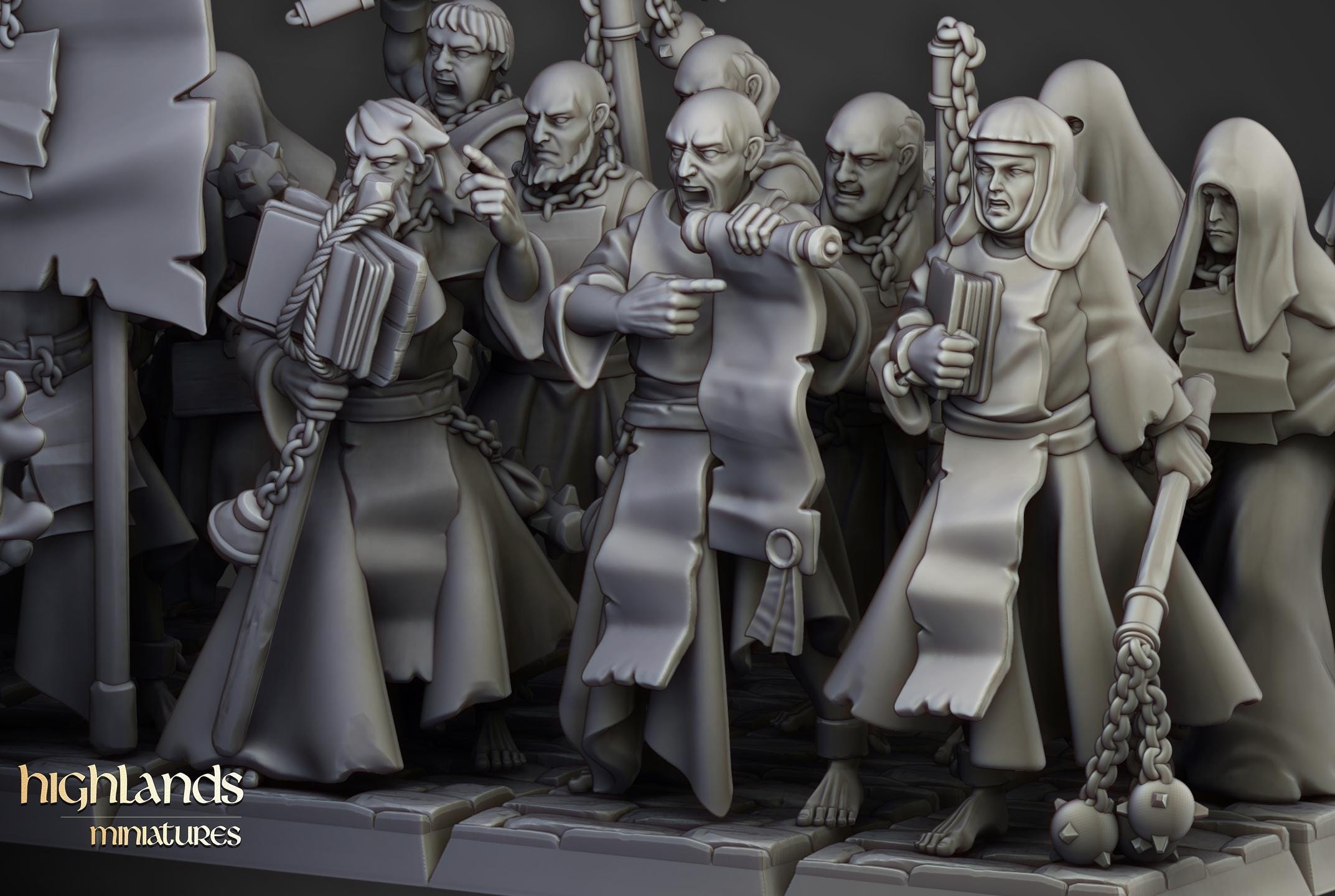 Fanatical Zealots - in 12k- by Highlands Miniatures