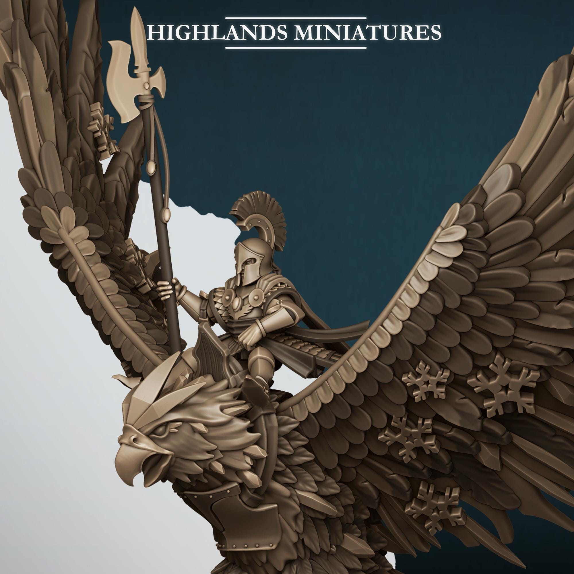 Fire and Ice Phoenix  - in 12k- by Highlands Miniatures