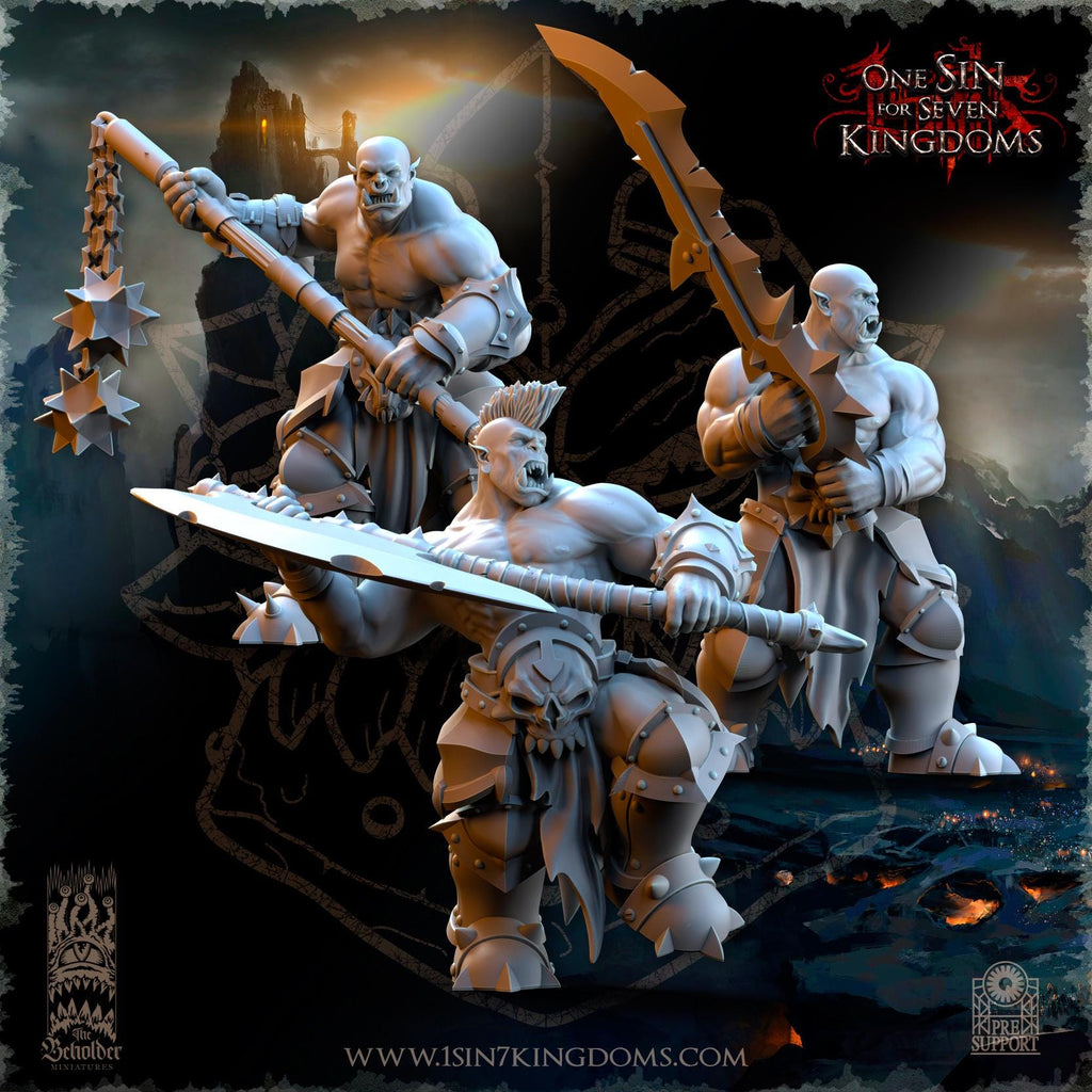 Nestah Orcs Wildlings - in 12k- by TheBeholderMiniatures