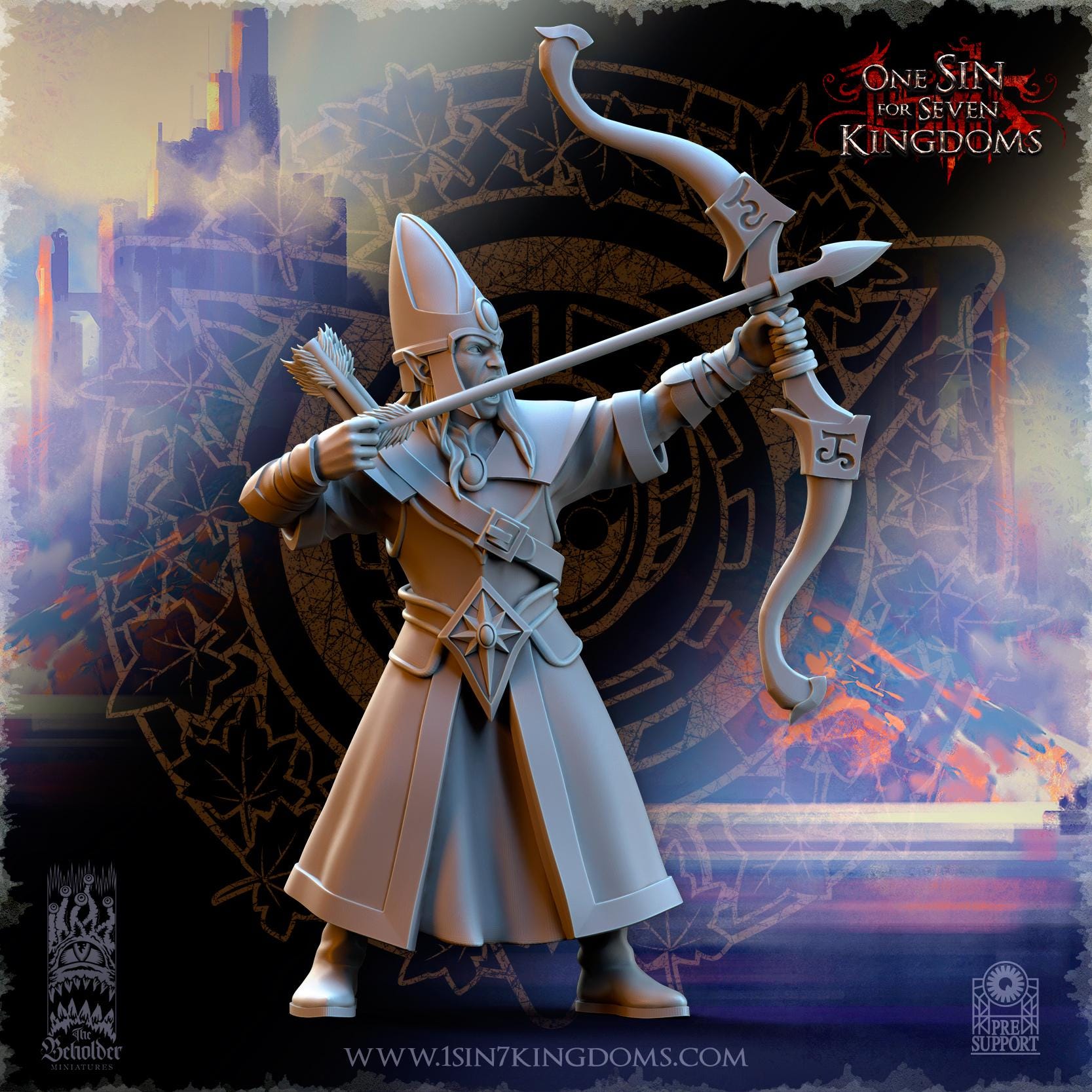 Silvermoor Elves Kingdom Archers - in 12k by TheBeholderMiniatures