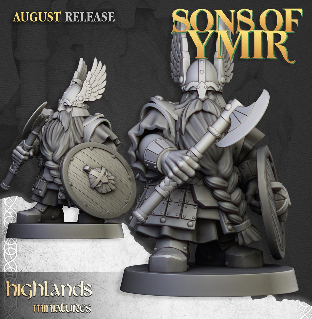 Dwarf Veterans Unit  - in 12k- by Highlands Miniatures