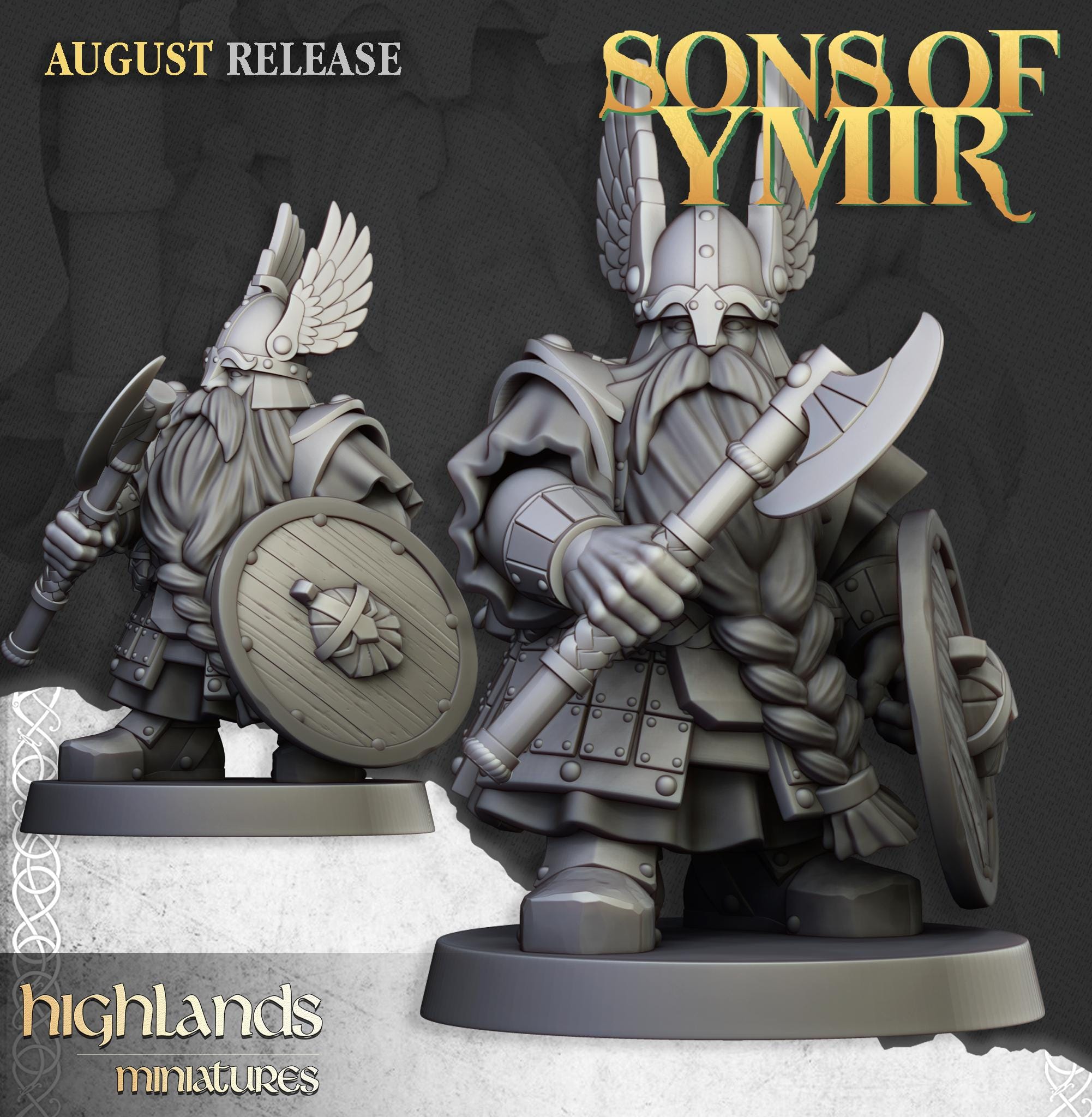 Dwarf Veterans Unit  - in 12k- by Highlands Miniatures