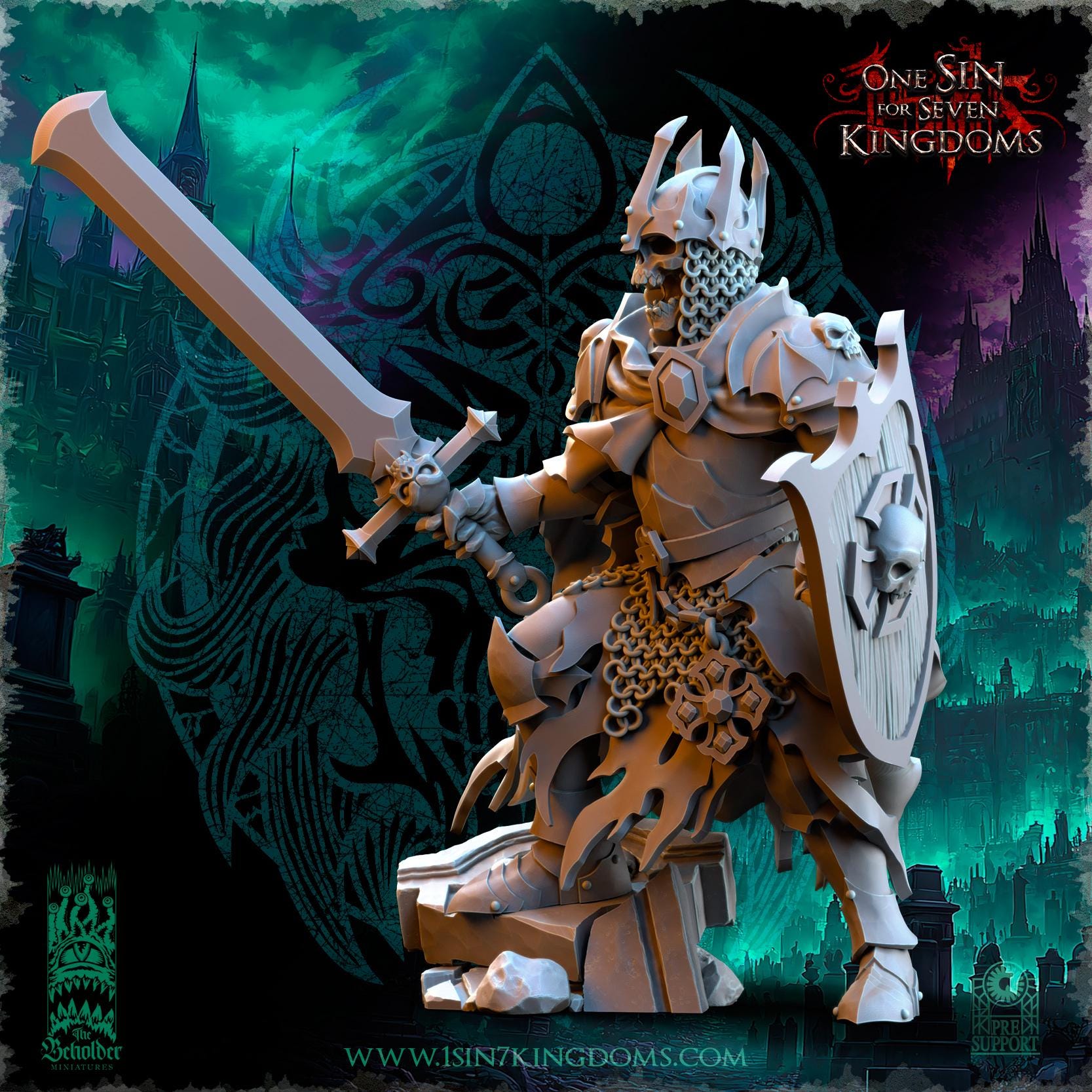 Maeldar, the Lich King - in 12k by TheBeholderMiniatures