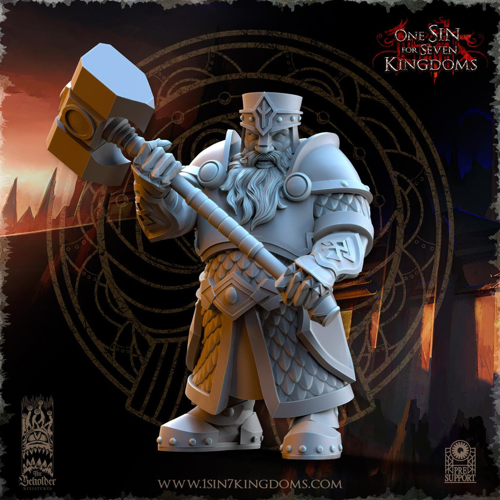 Dwarven Kingdoms Hammer Brotherhood Warriors - in 12k- by TheBeholderMiniatures