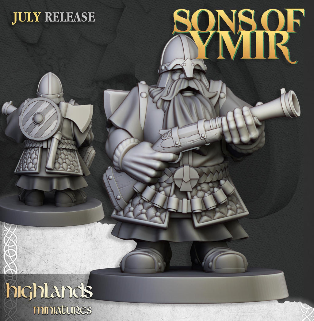 Dwarfs Marksmen Unit - in 12k- by Highlands Miniatures