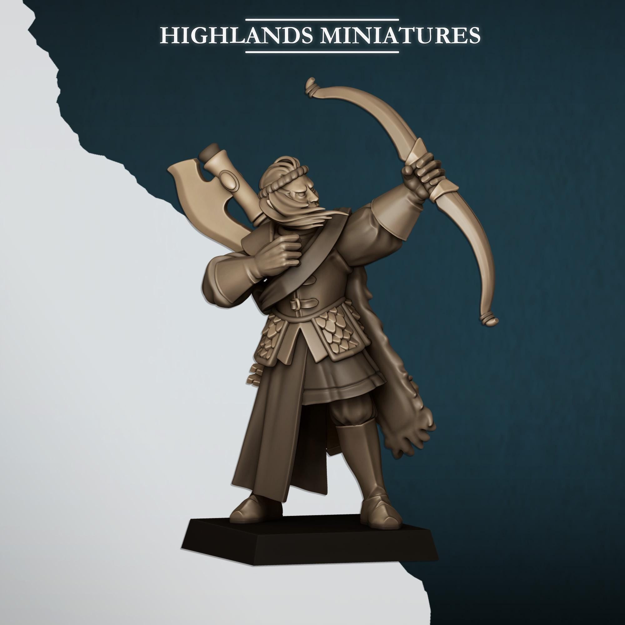 Nemean Lions with Bows  - in 12k- by Highlands Miniatures