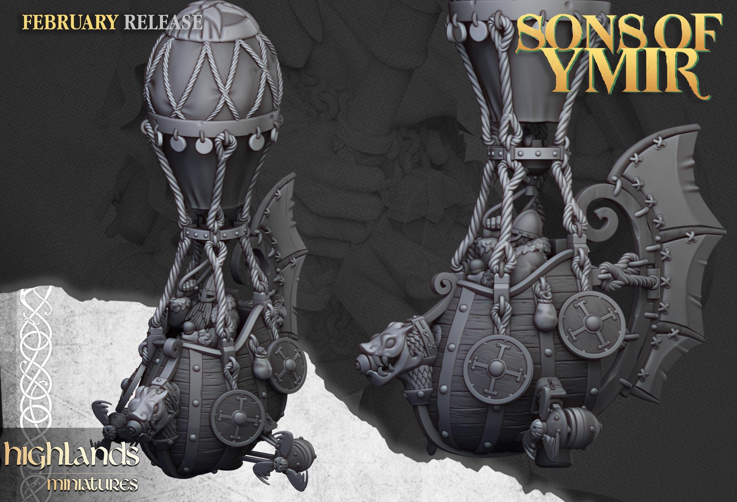 Dwarf Flying Machine - in 12k- by Highlands Miniatures