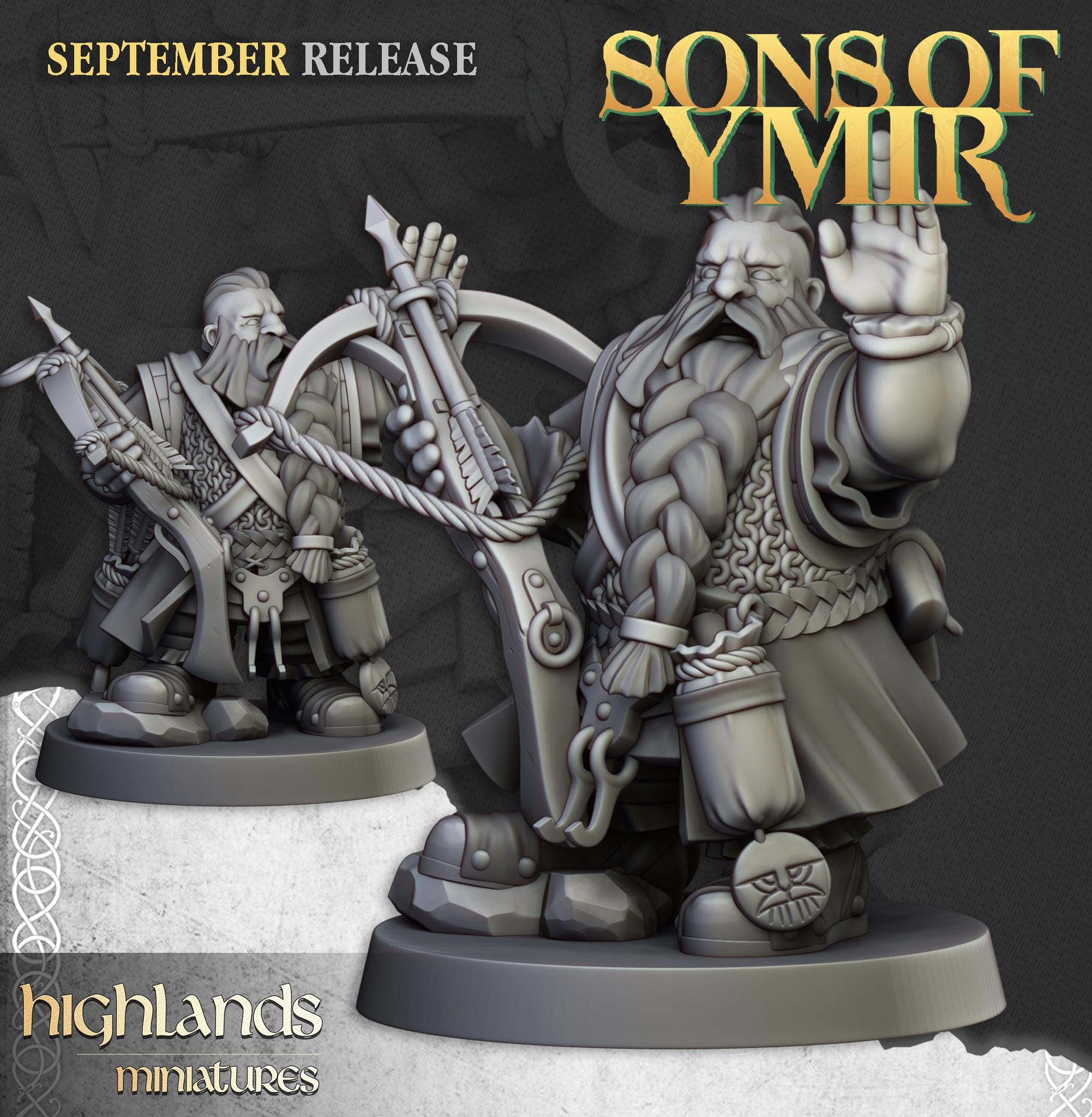 Dwarf Crossbowmen Unit - in 12k- by Highlands Miniatures