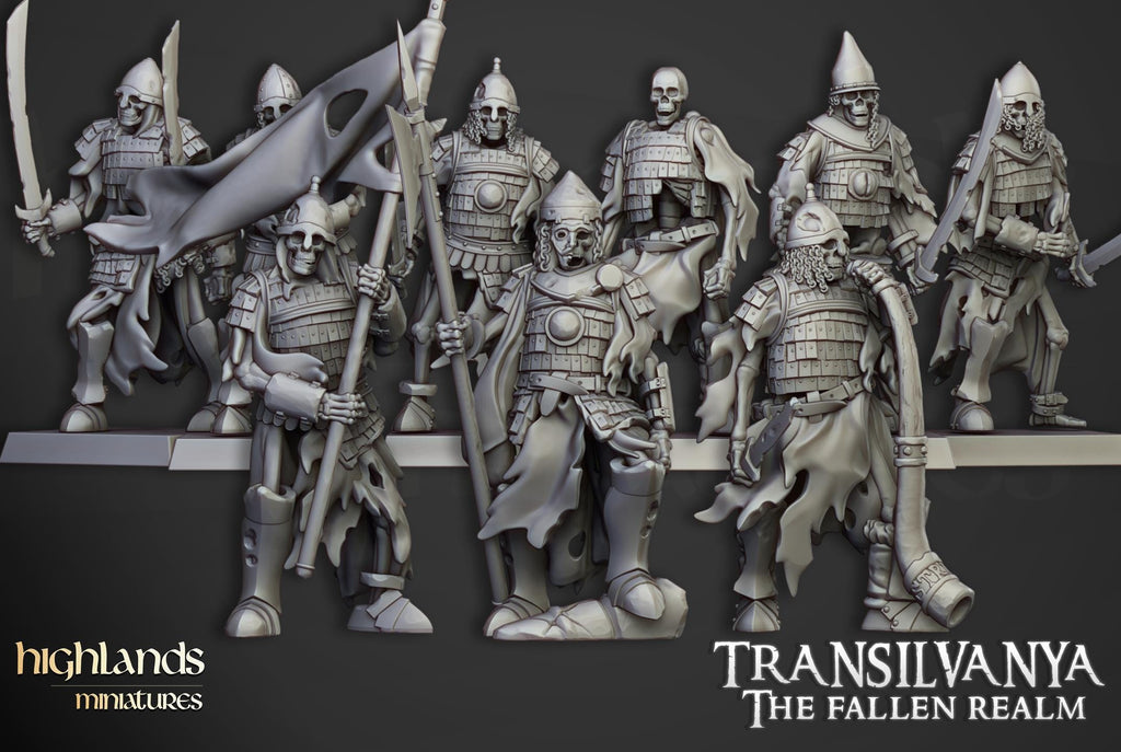 Skeleton Boyar Guard  - in 12k- by Highlands Miniatures
