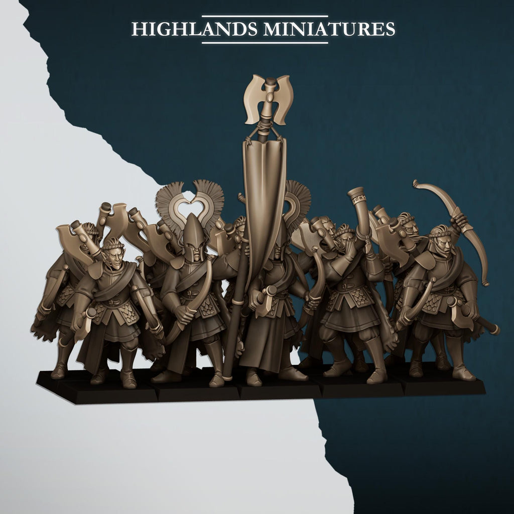 Nemean Lions with Bows  - in 12k- by Highlands Miniatures