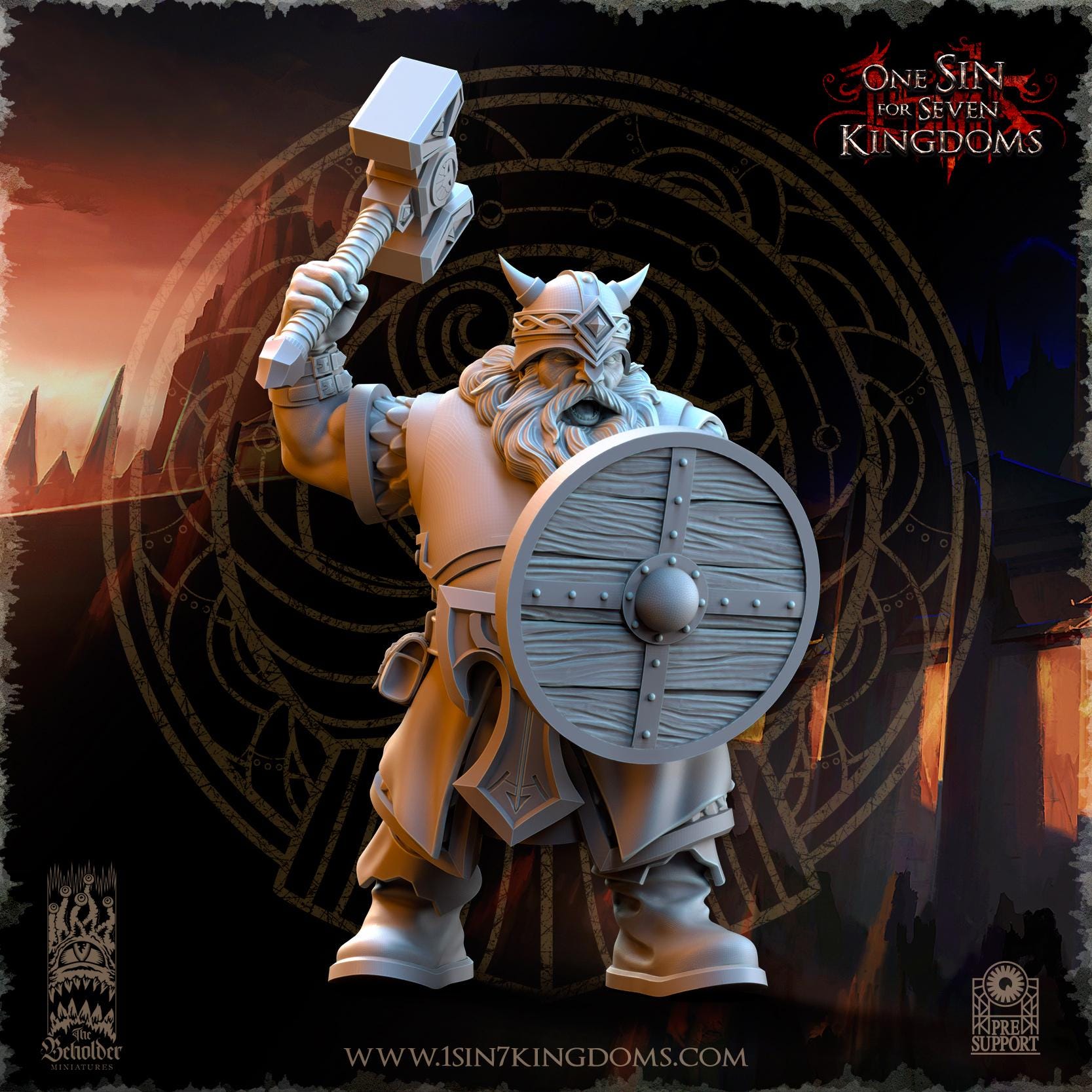 Dwarven Kingdoms Warriors - in 12k- by TheBeholderMiniatures