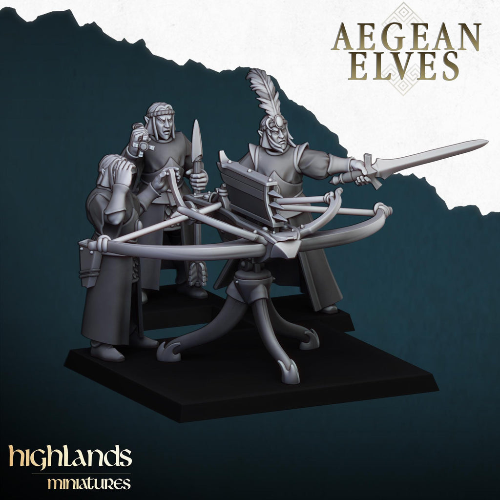 Aegean Elves Ballista  - in 12k- by Highlands Miniatures