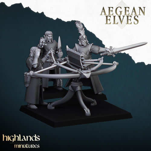 Aegean Elves Ballista  - in 12k- by Highlands Miniatures