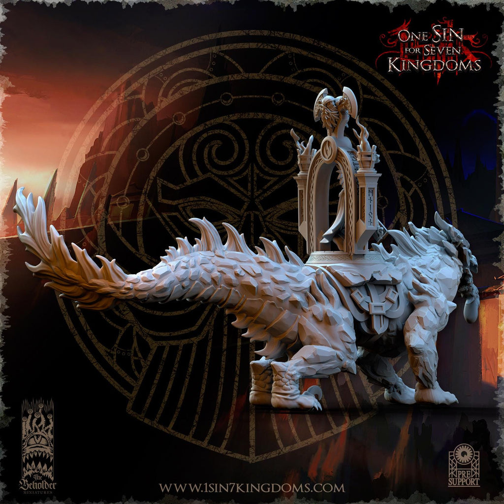 Dwarven Kingdoms Volcanic Beast -  in 12k - by TheBeholderMiniatures