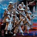 Astarii Dynasty Peasant Militia - in 12k by TheBeholderMiniatures