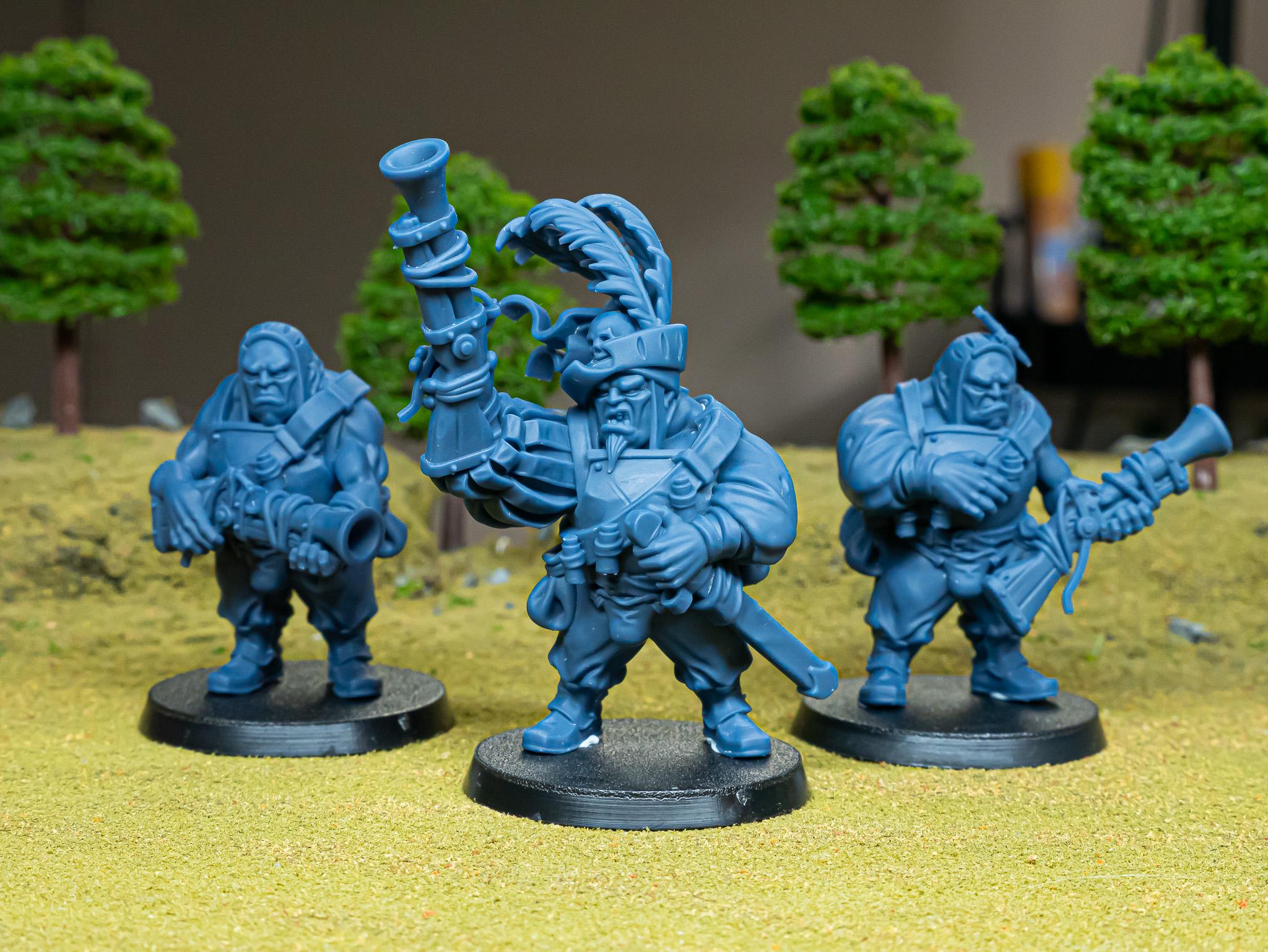 Sunland Ogres with Blunderbuss - in 12k- by Highlands Miniatures