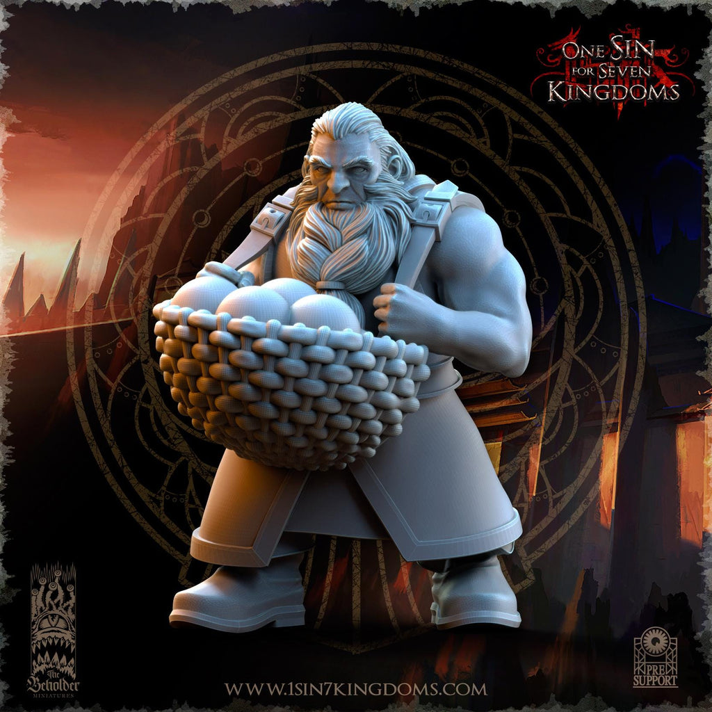 dwarven kingdom volcano battery - in 12k by TheBeholderMiniatures