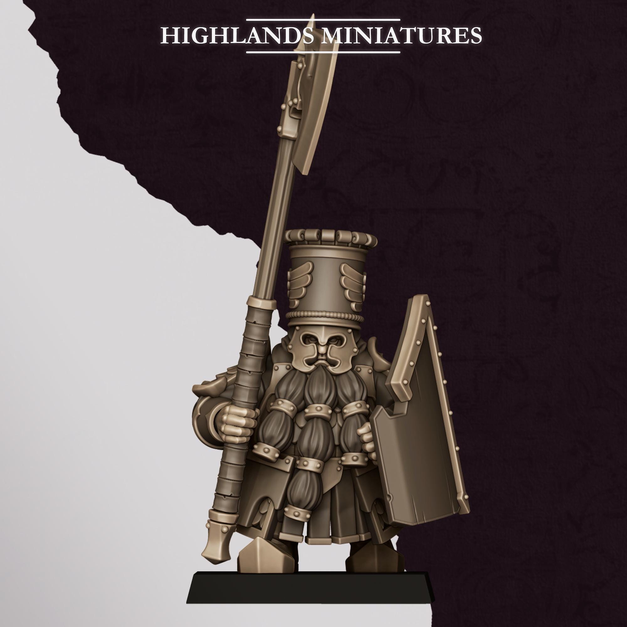 Sons of Marduk Heavy Guard with weapon and shield - in 12k- by Highlands Miniatures