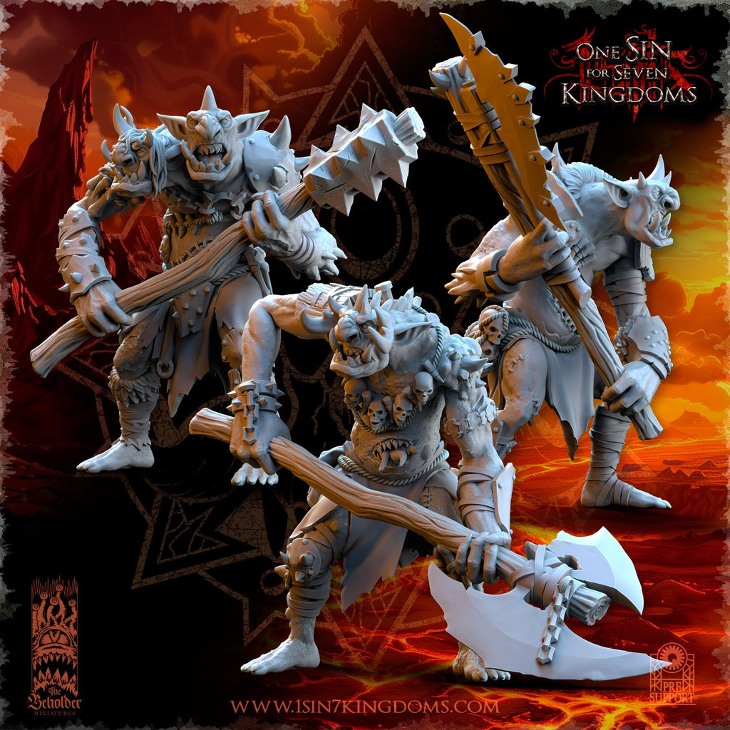 Realms of Mayhem Trolls - in 12k- by TheBeholderMiniatures