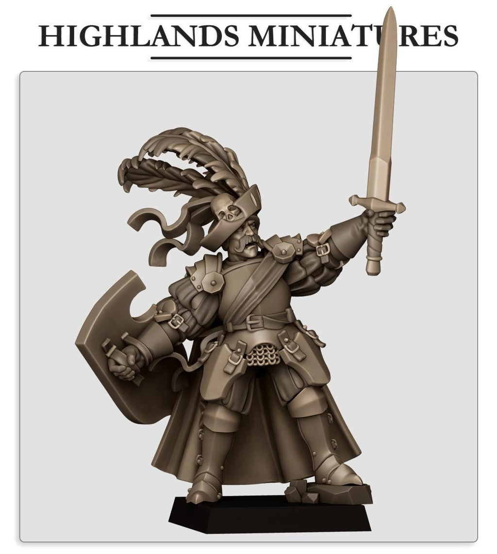 Sunland General on Foot  - in 12k- by Highlands Miniatures