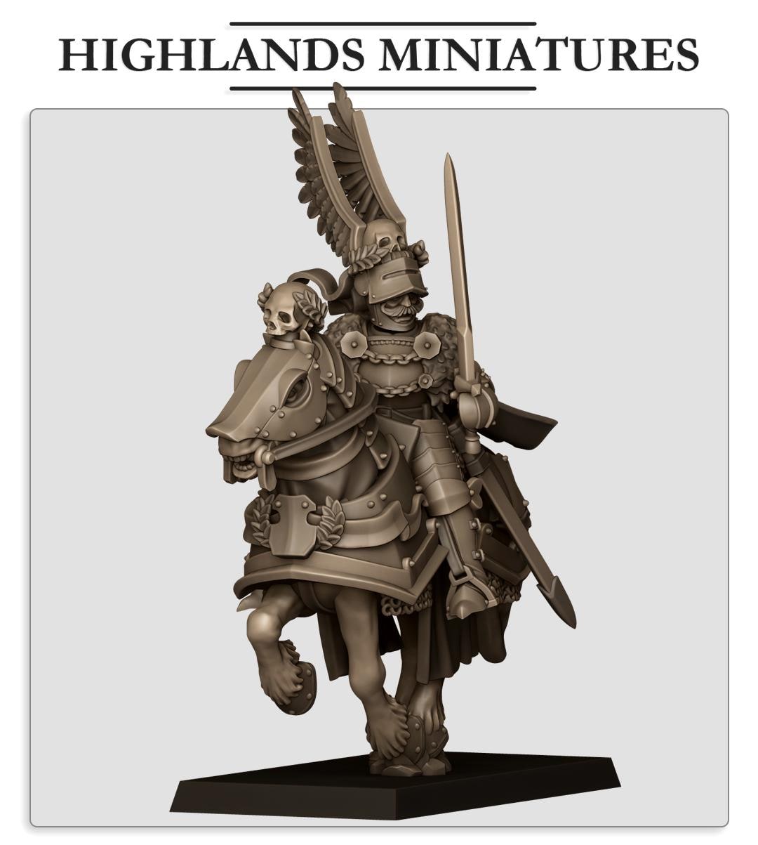 Sunland General on Horse - in 12k- by Highlands Miniatures