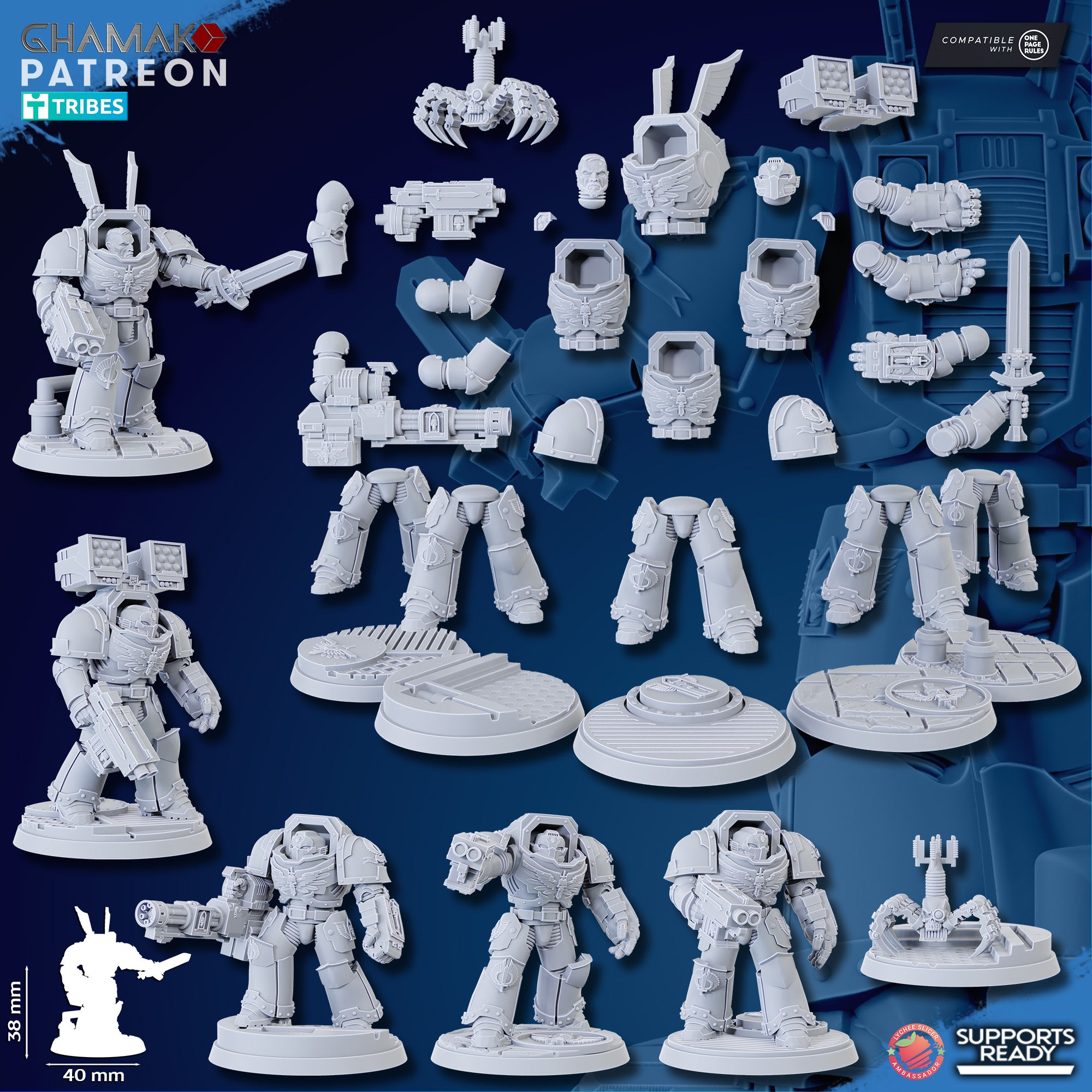 Angels of death 5 Models on 40mm bases