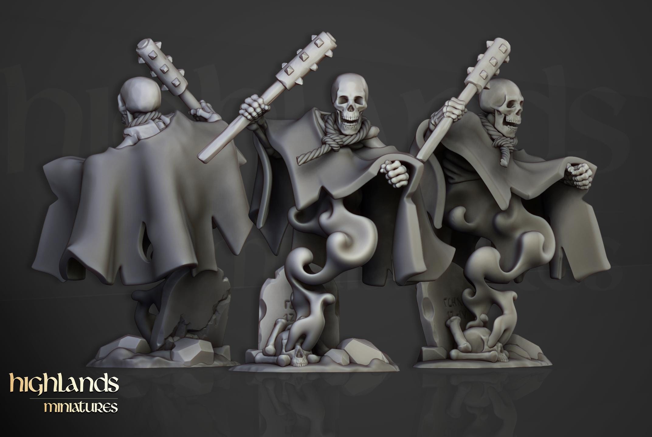 Crypt Ghosts  - in 12k- by Highlands Miniatures