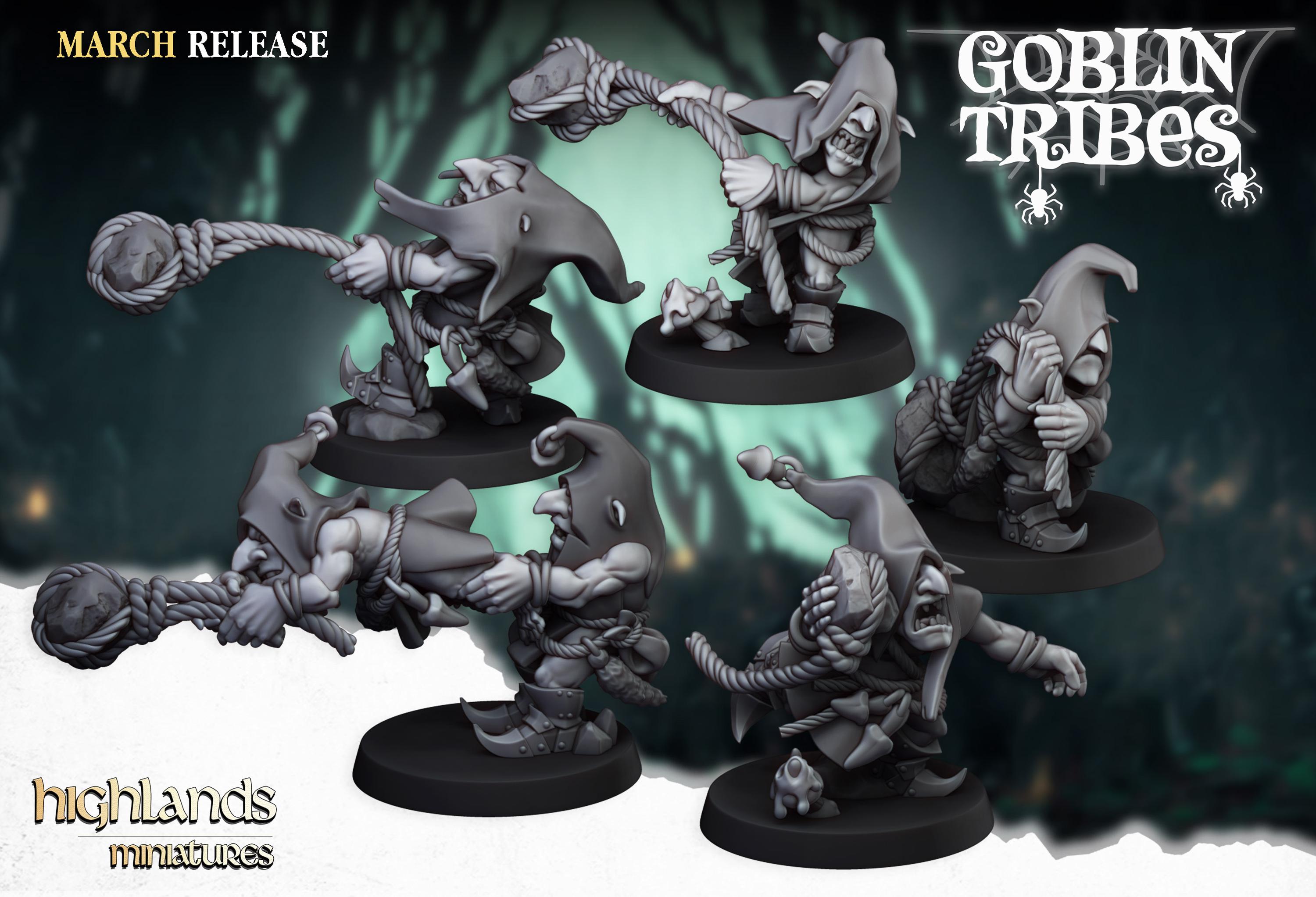 Swamp Goblins Stonethrowers  - in 12k- by Highlands Miniatures