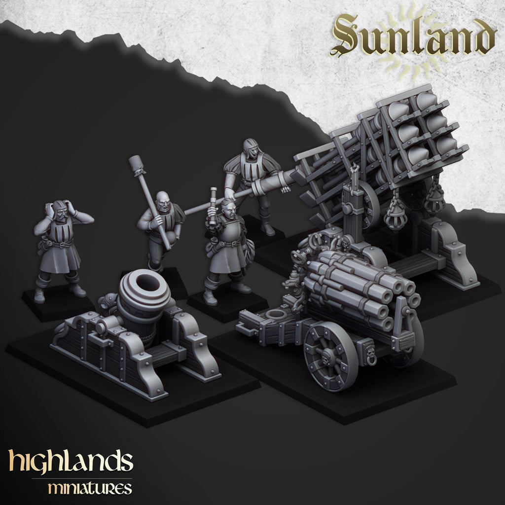 Sunland Artillery - in 12k- by Highlands Miniatures