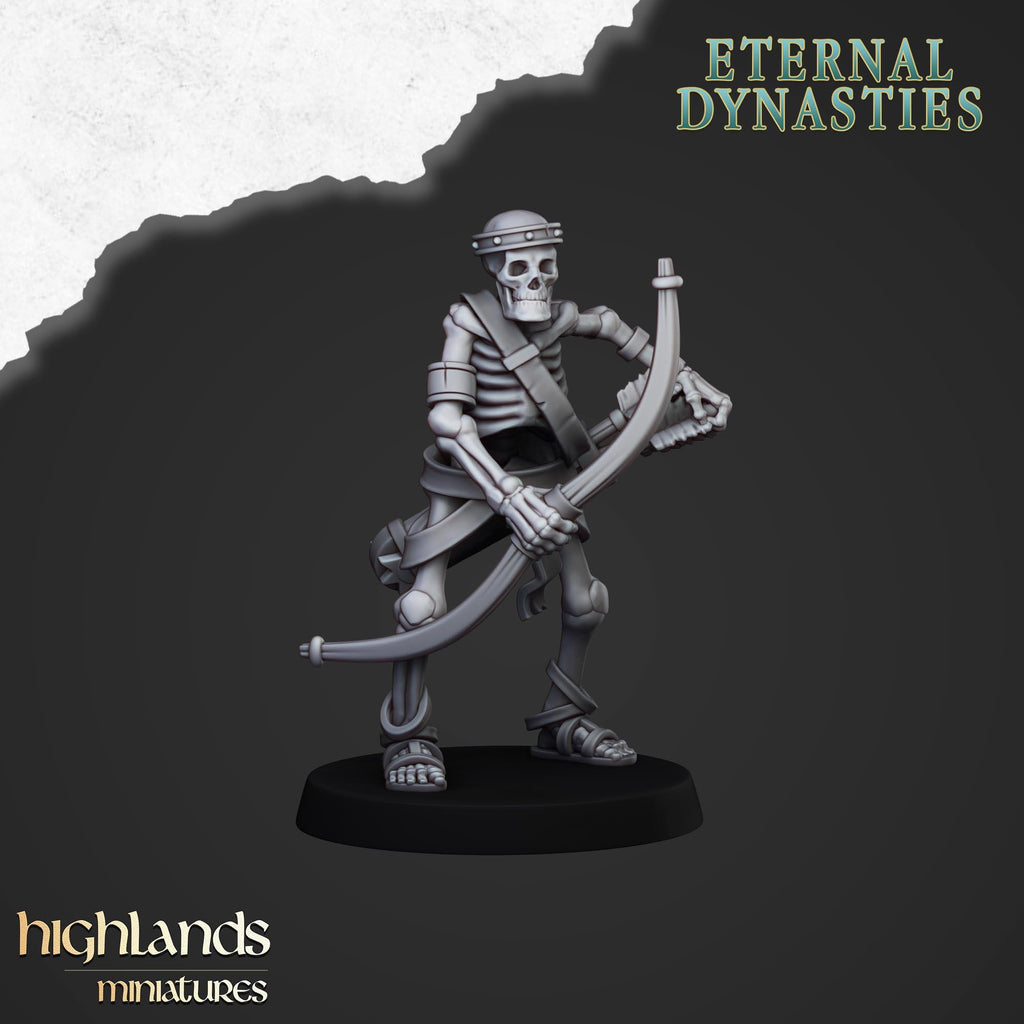 Ancient Skeletons with Bows - in 12k- by Highlands Miniatures