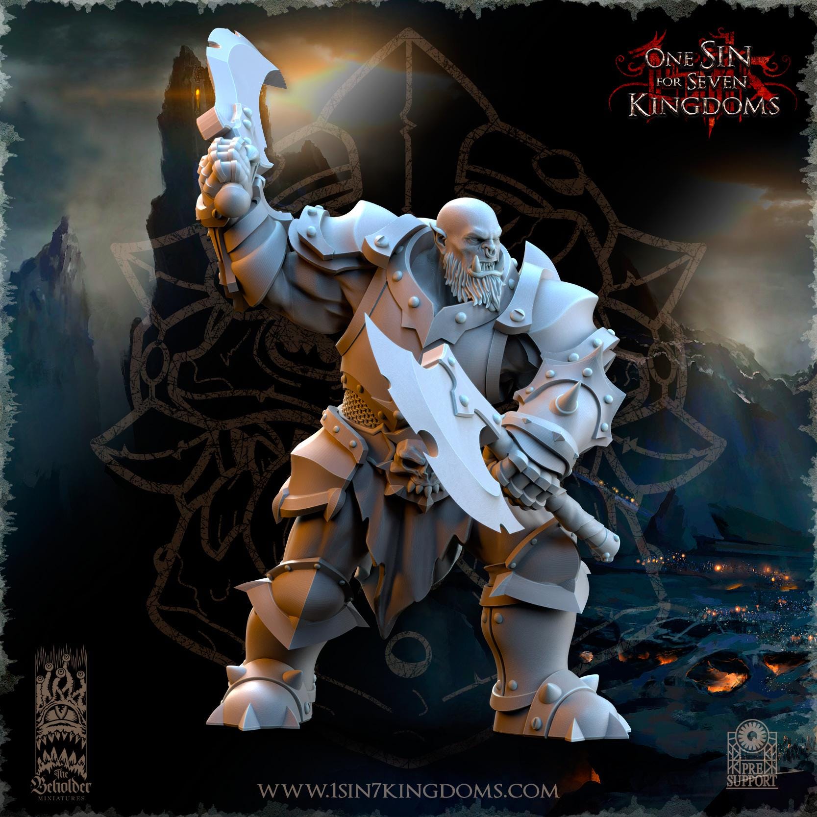 Nestah Orcs Warriors - in 12k- by TheBeholderMiniatures