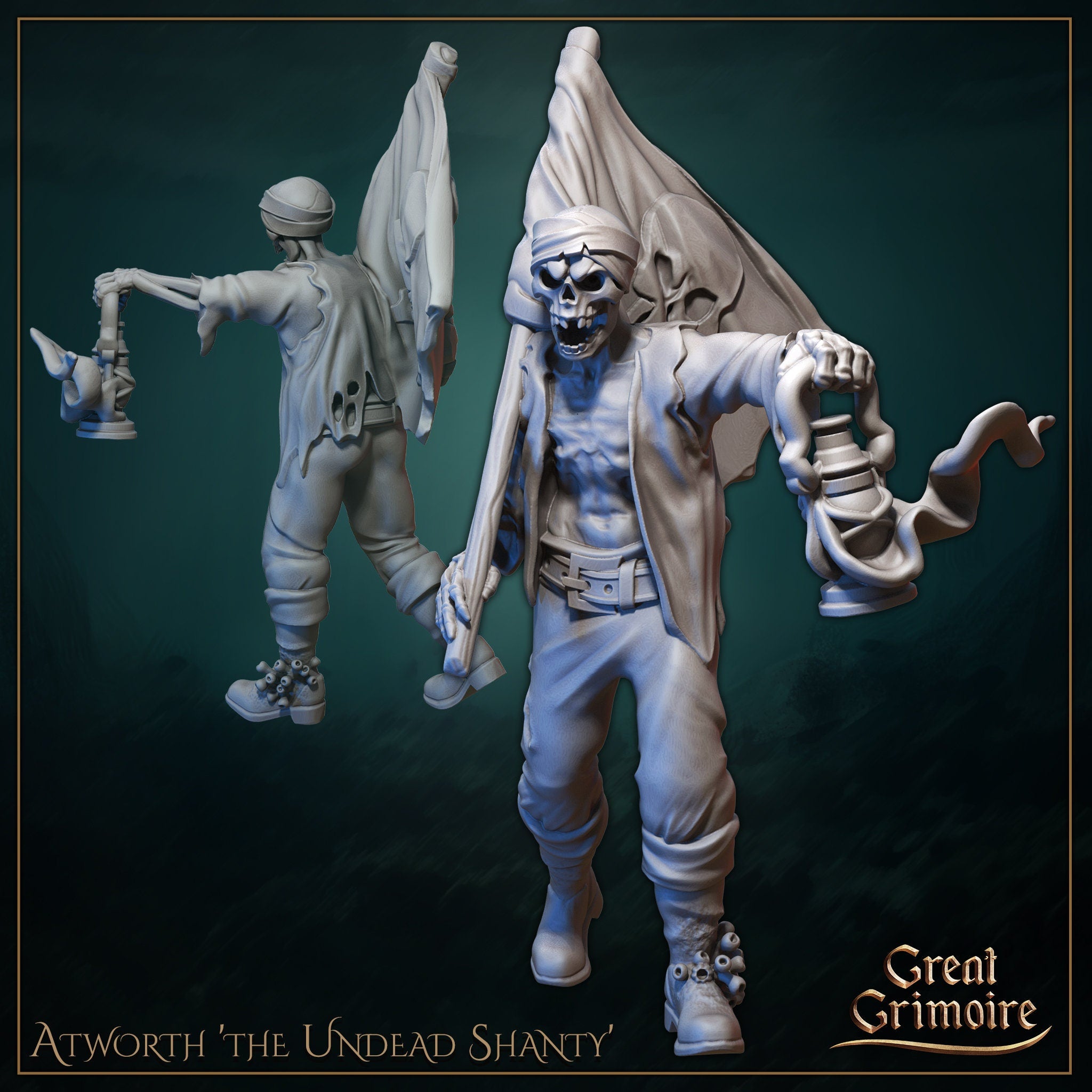 Undead Horde Pack - 6model Pack - in 12k - by Great Grimoire