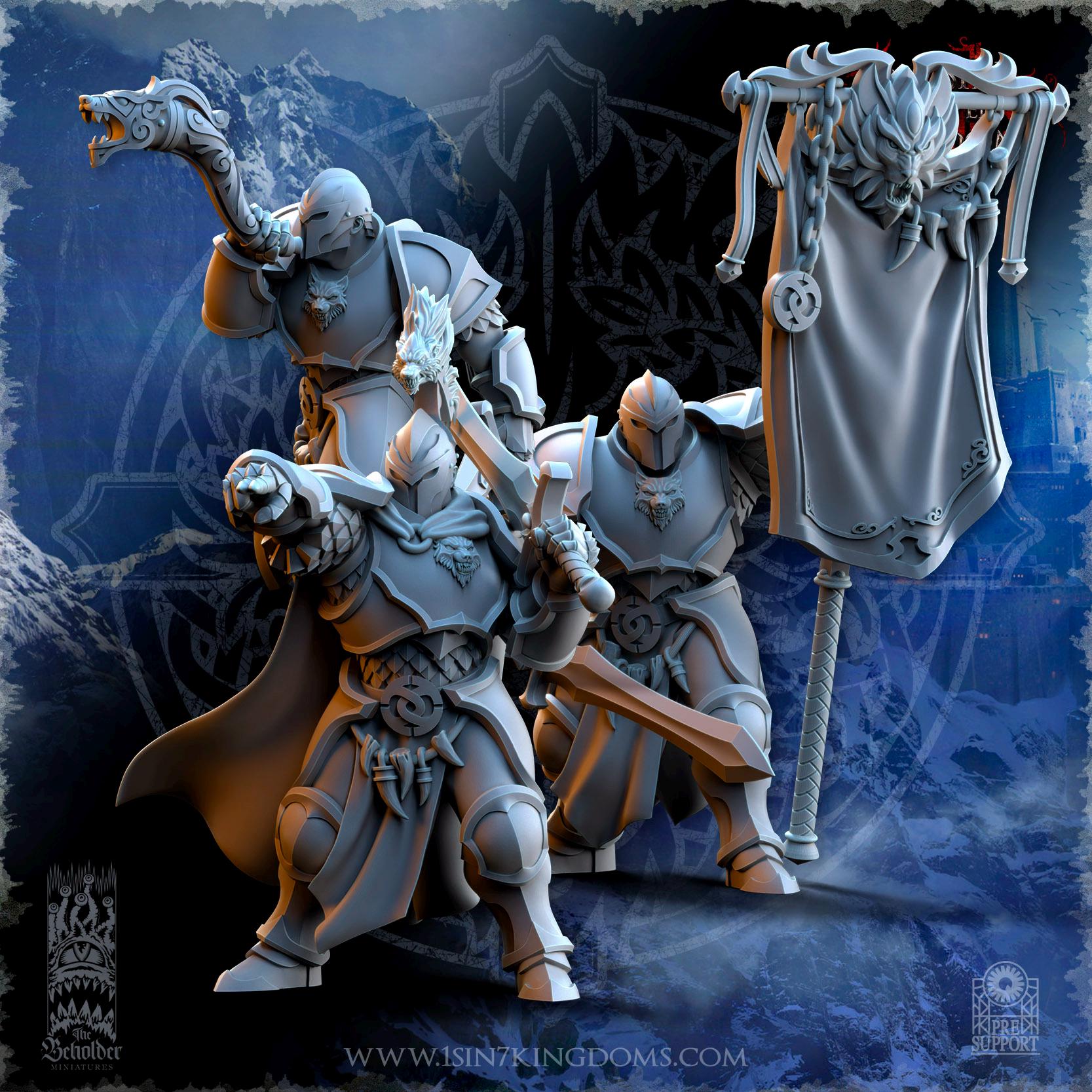 Stormwolves Command Group - in 12k- by TheBeholderMiniatures