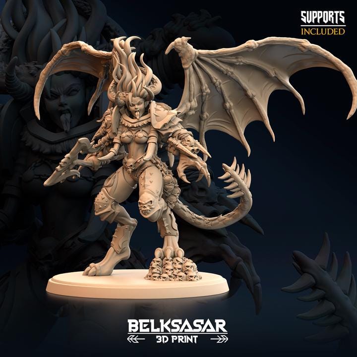 Throneborn of ash - 60mm Base - in 12k by Belksasar