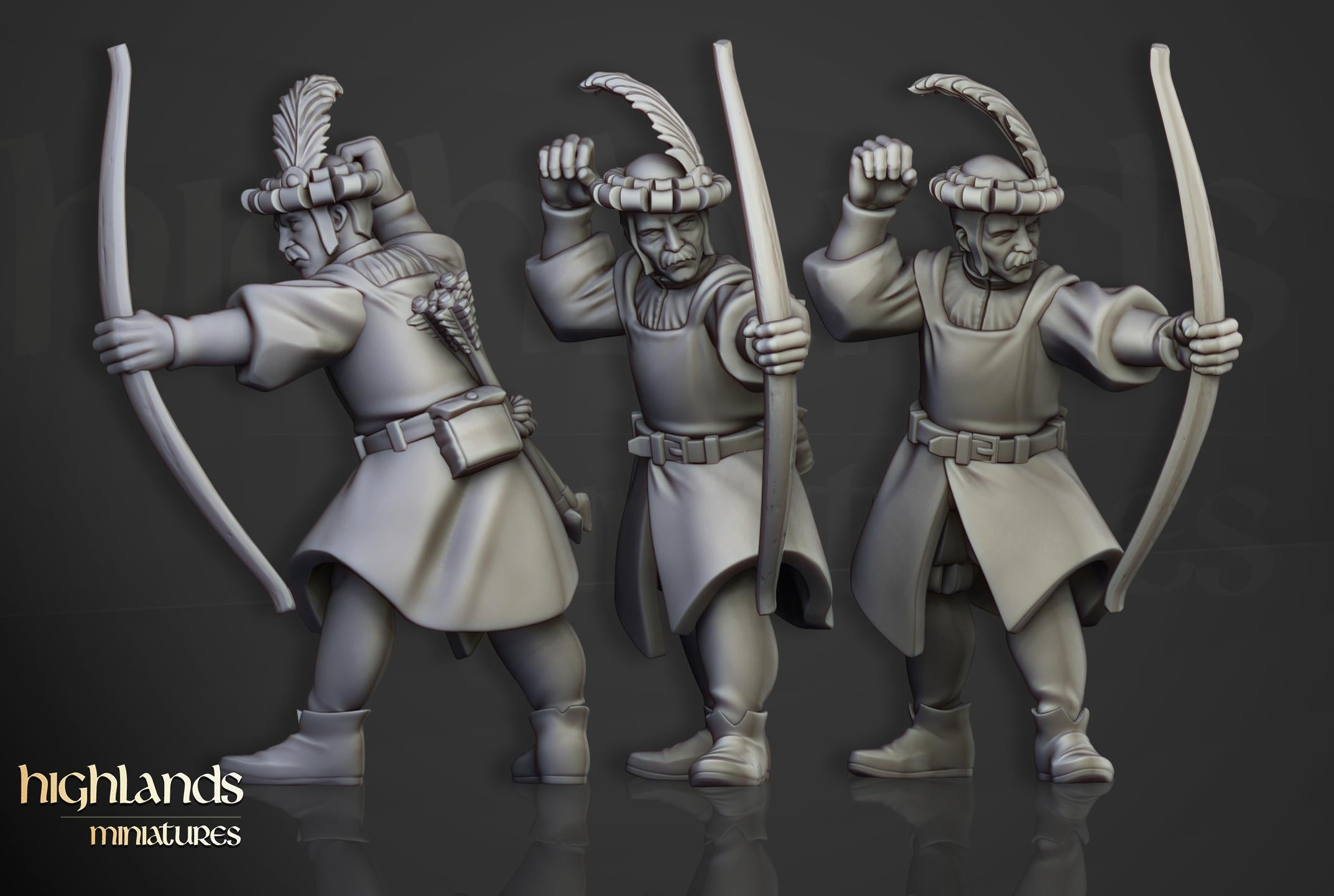Sunland Bowmen Militia - in 12k- by Highlands Miniatures