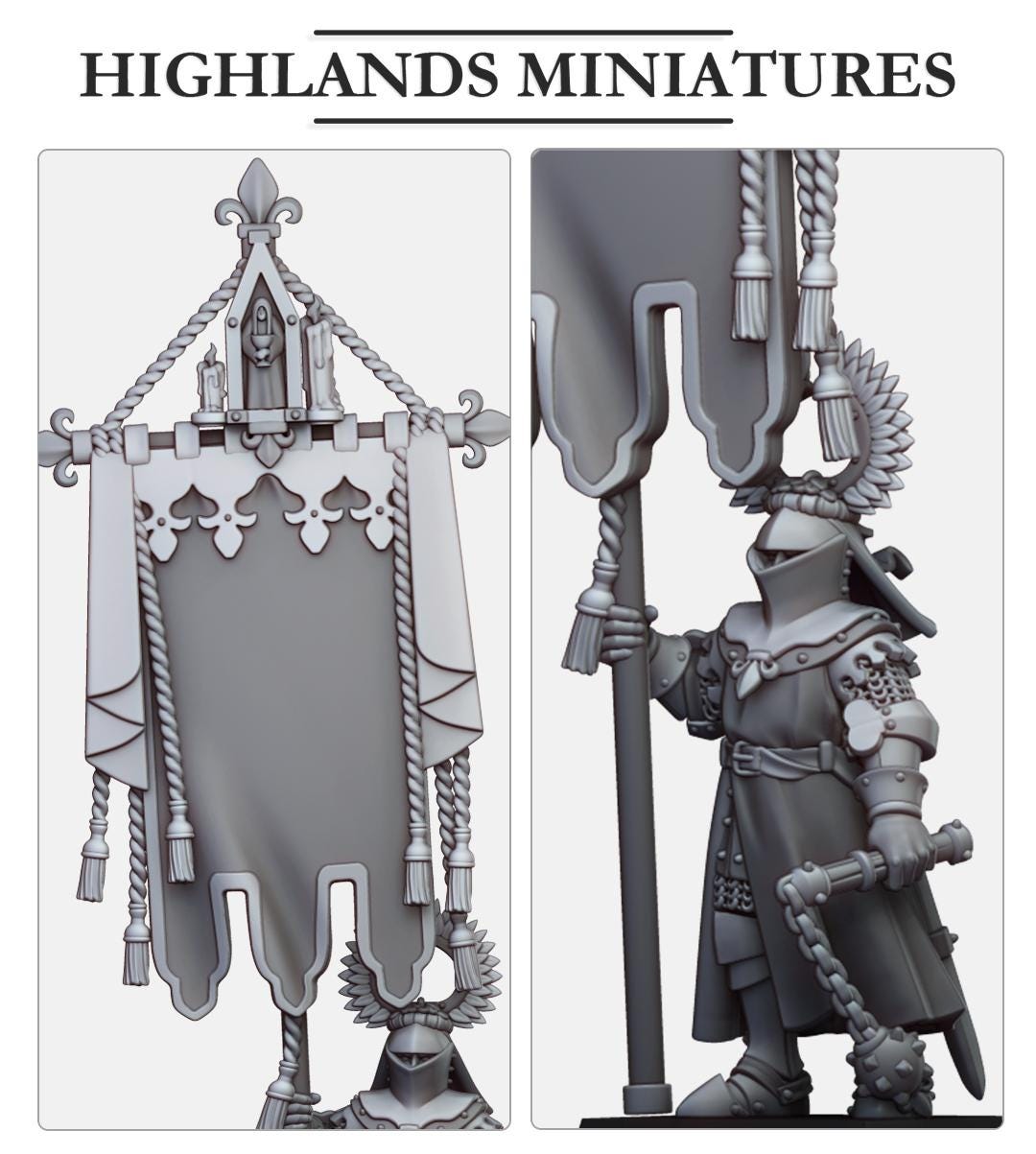 Gallia Battle Standard Bearers - in 12k- by Highlands Miniatures