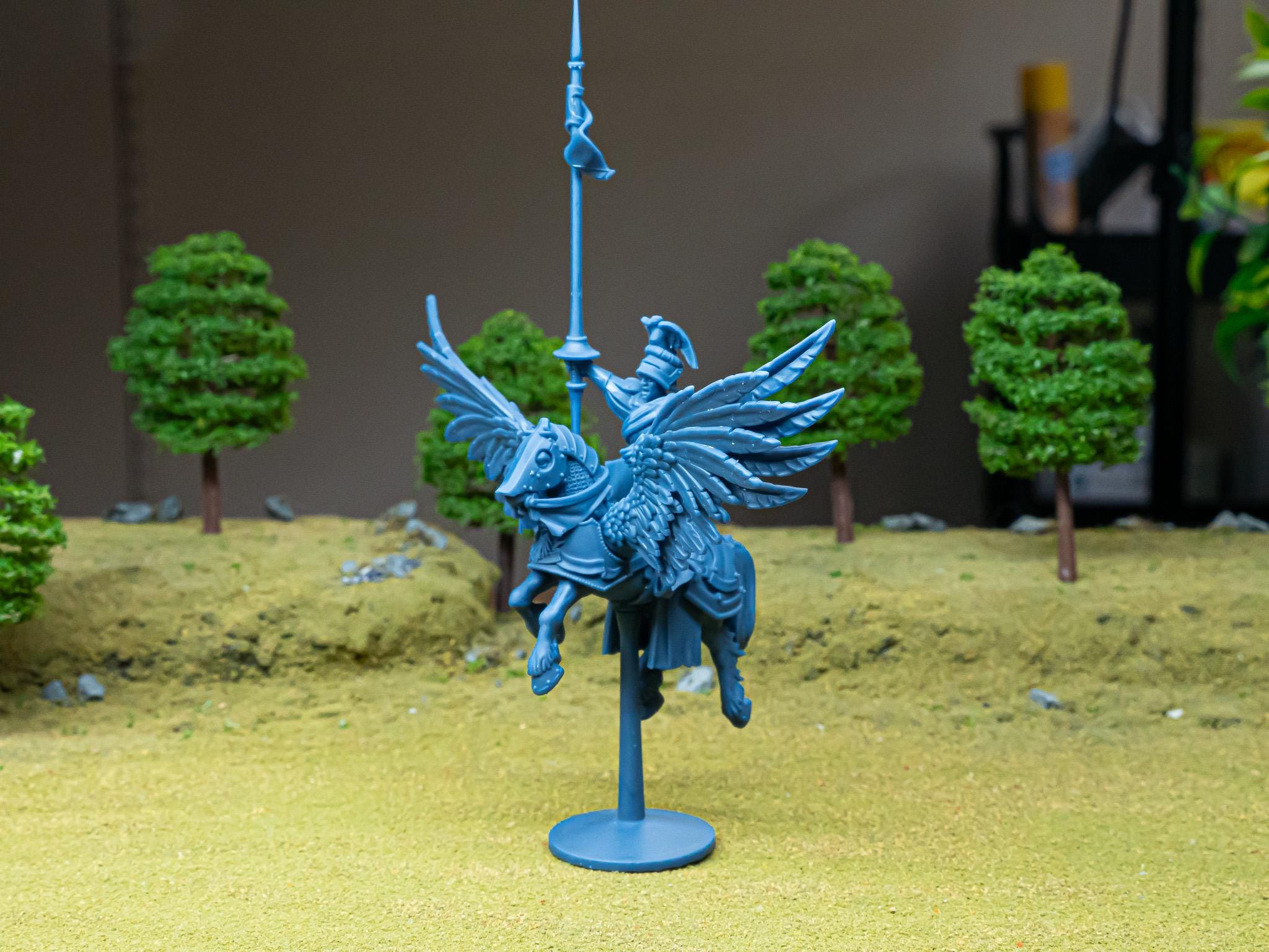 Sunland General on Pegasus - in 12k- by Highlands Miniatures