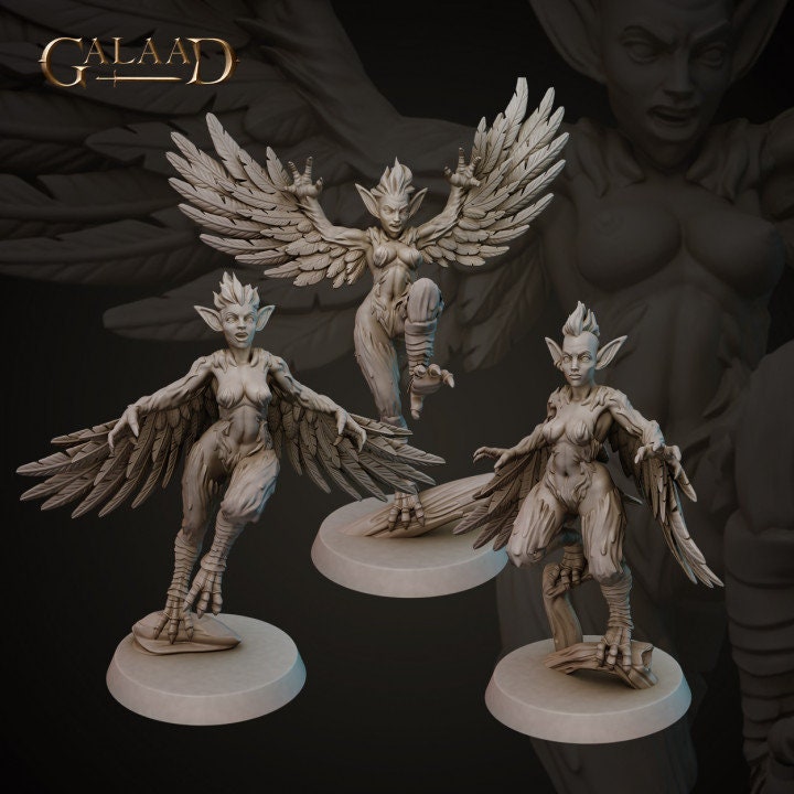 3 model Pack - Harpys - in 8k - SFW or NSFW by Galaad