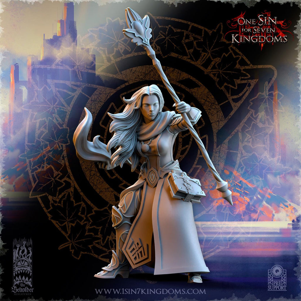 Silvermoor Elves Sorceresses of the Inner Circle - in 12k- by TheBeholderMiniatures