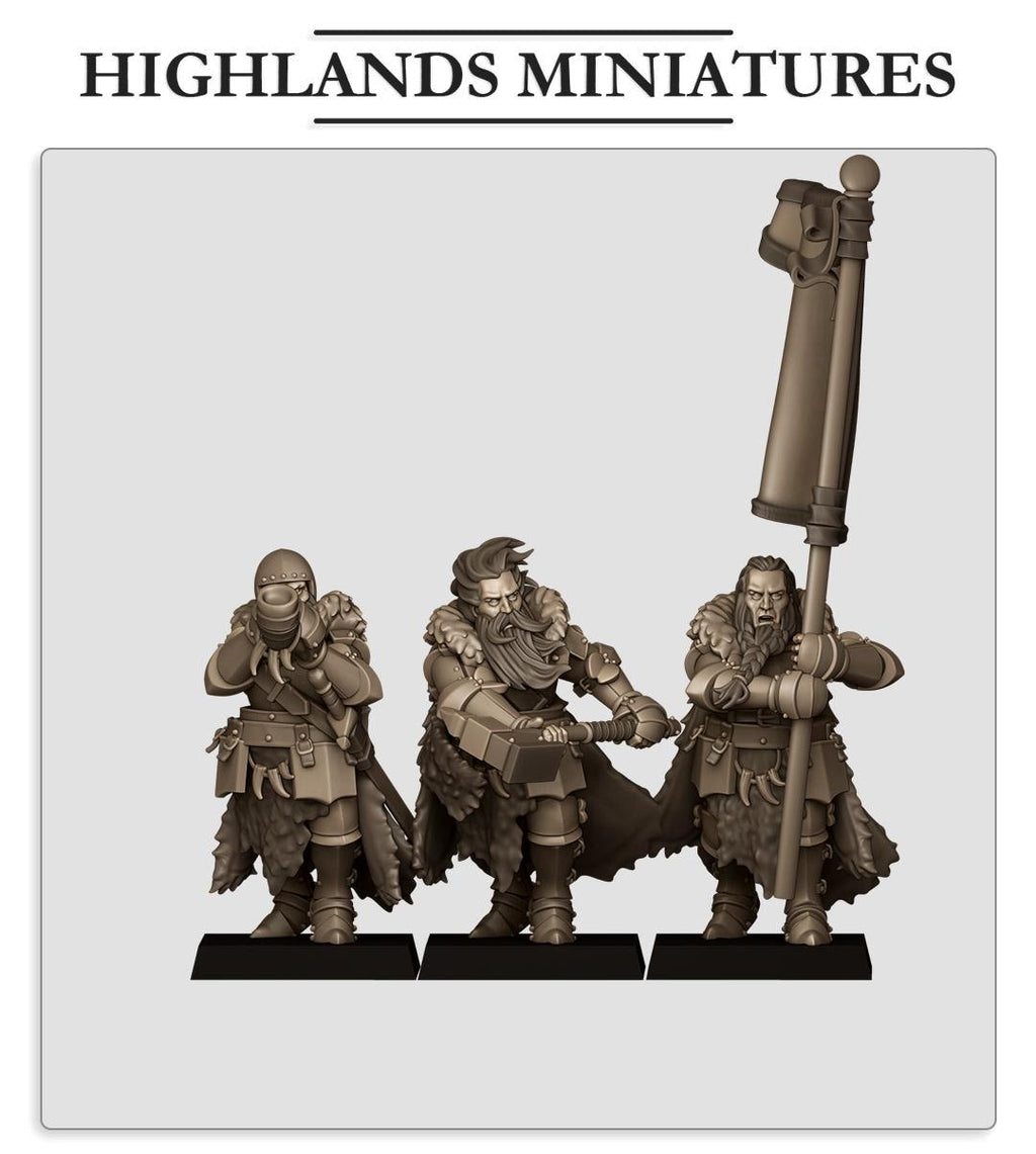 Mergenheim Knights on Foot - in 12k- by Highlands Miniatures