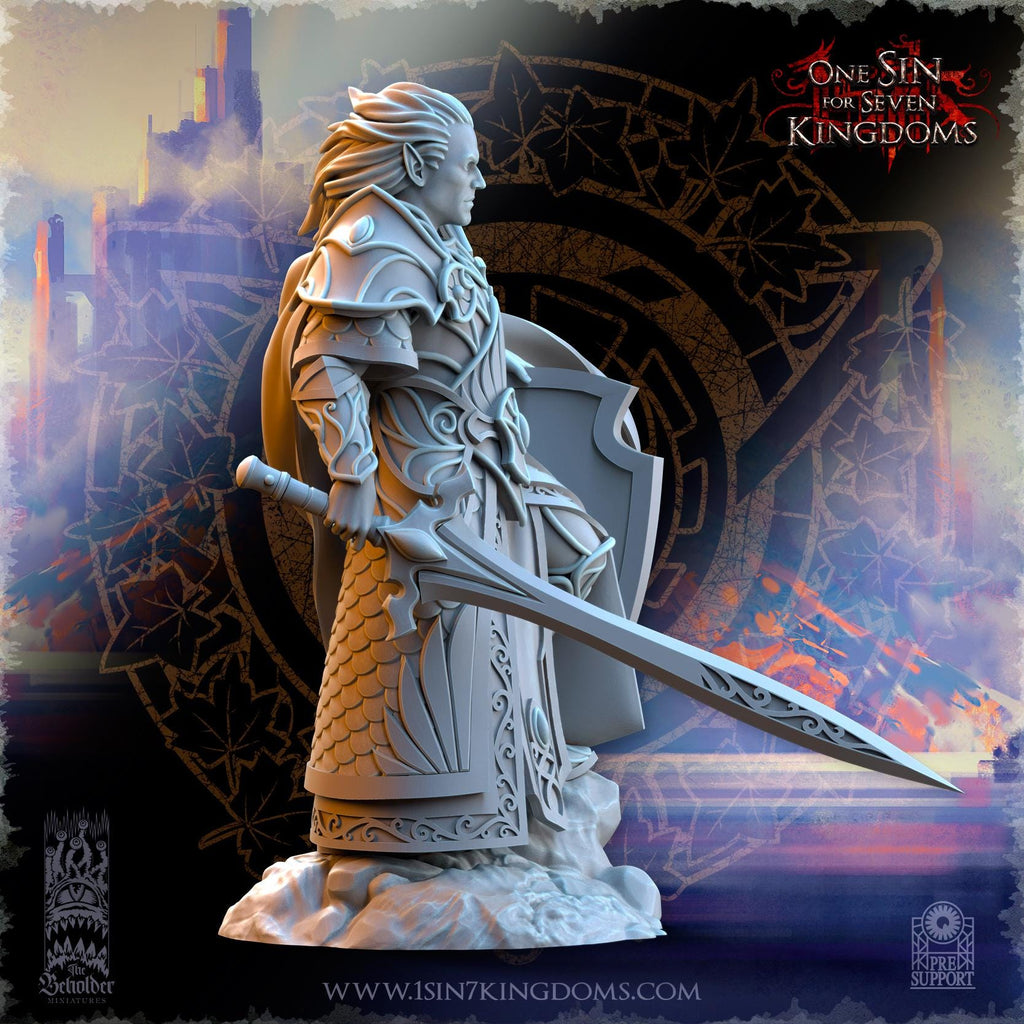 Polomhir, Silvermoor Elves Commander - in 12k- by TheBeholderMiniatures